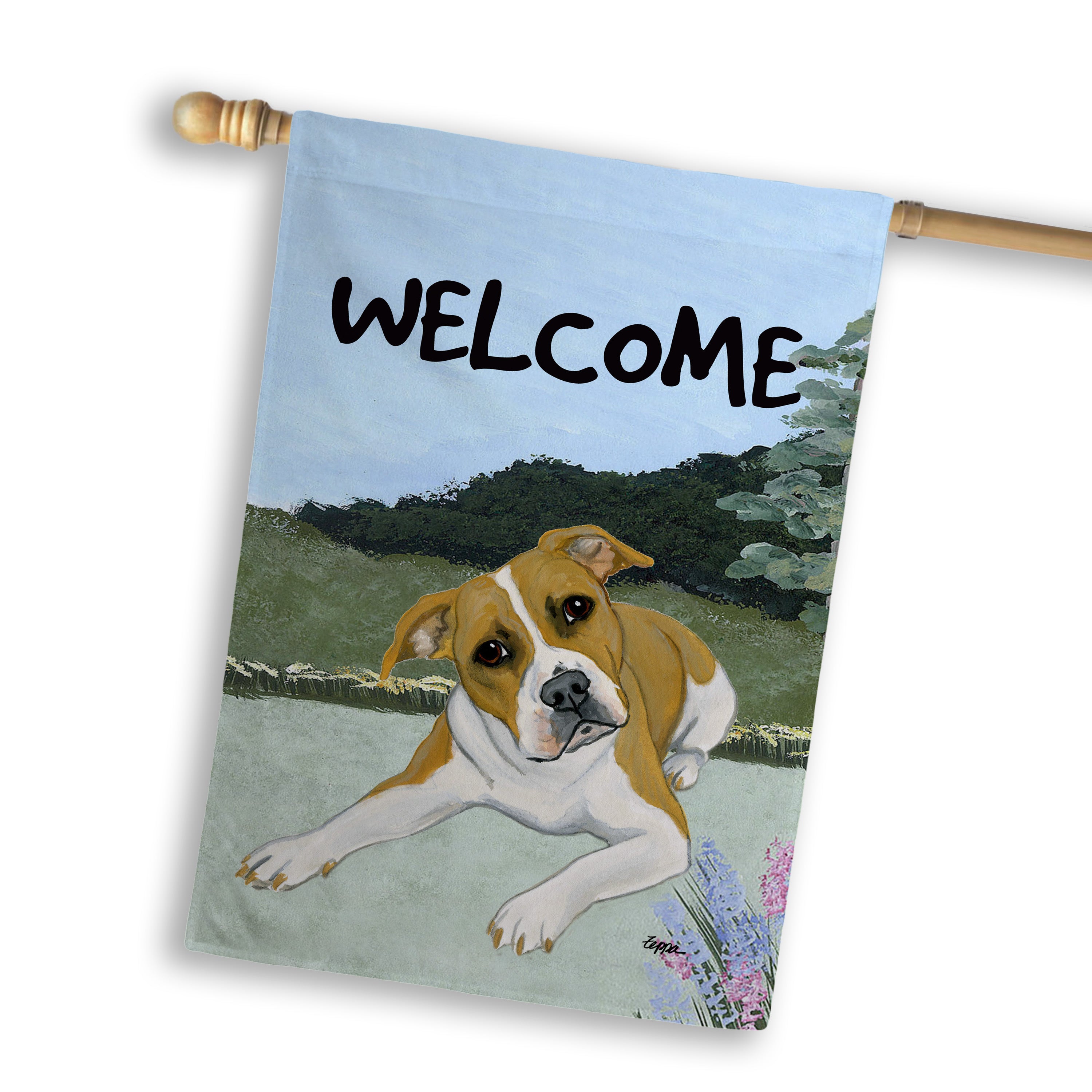 American Pit Bull House Flag