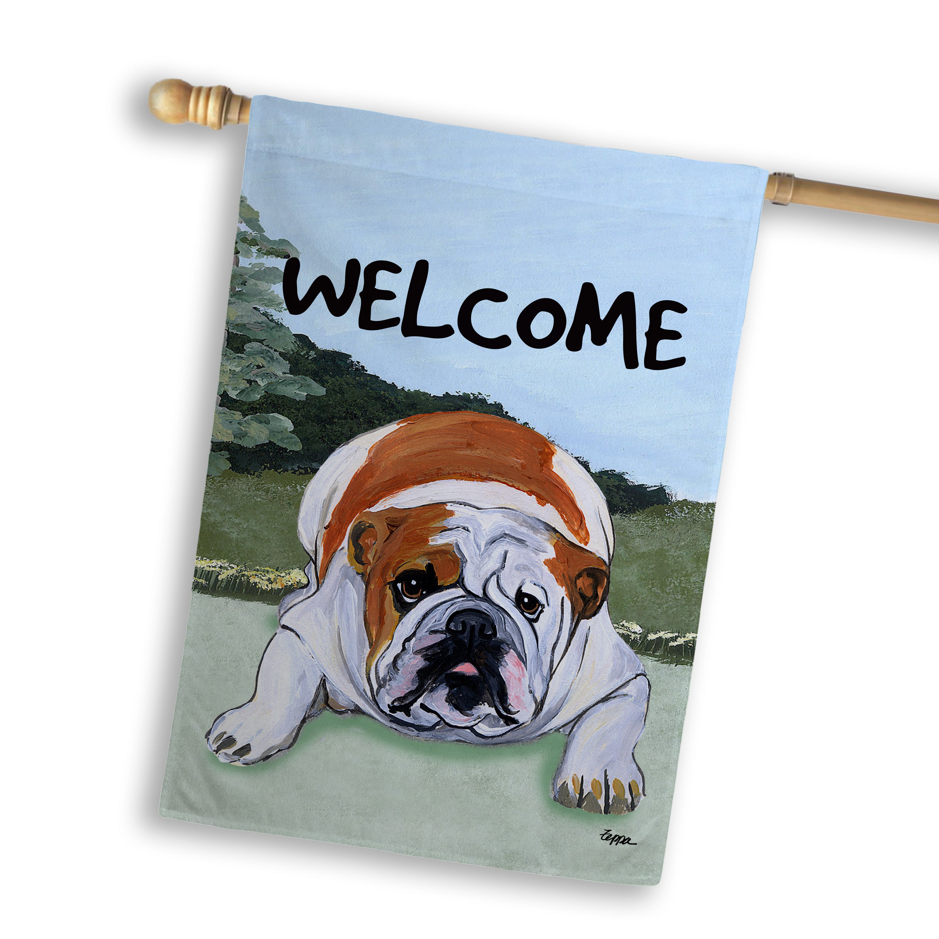 English Bulldog House Flag