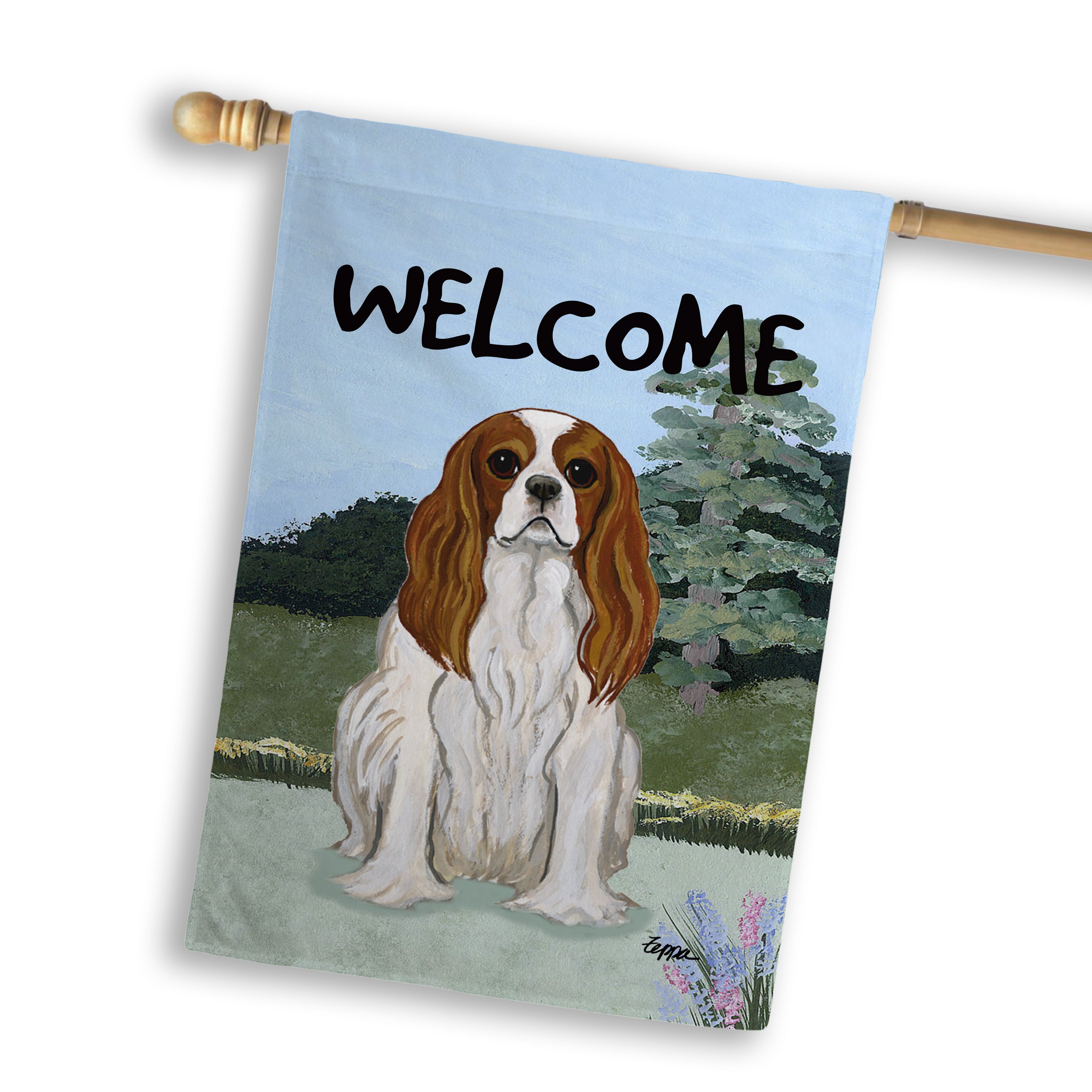 Cavalier King Charles Spaniel House Flag