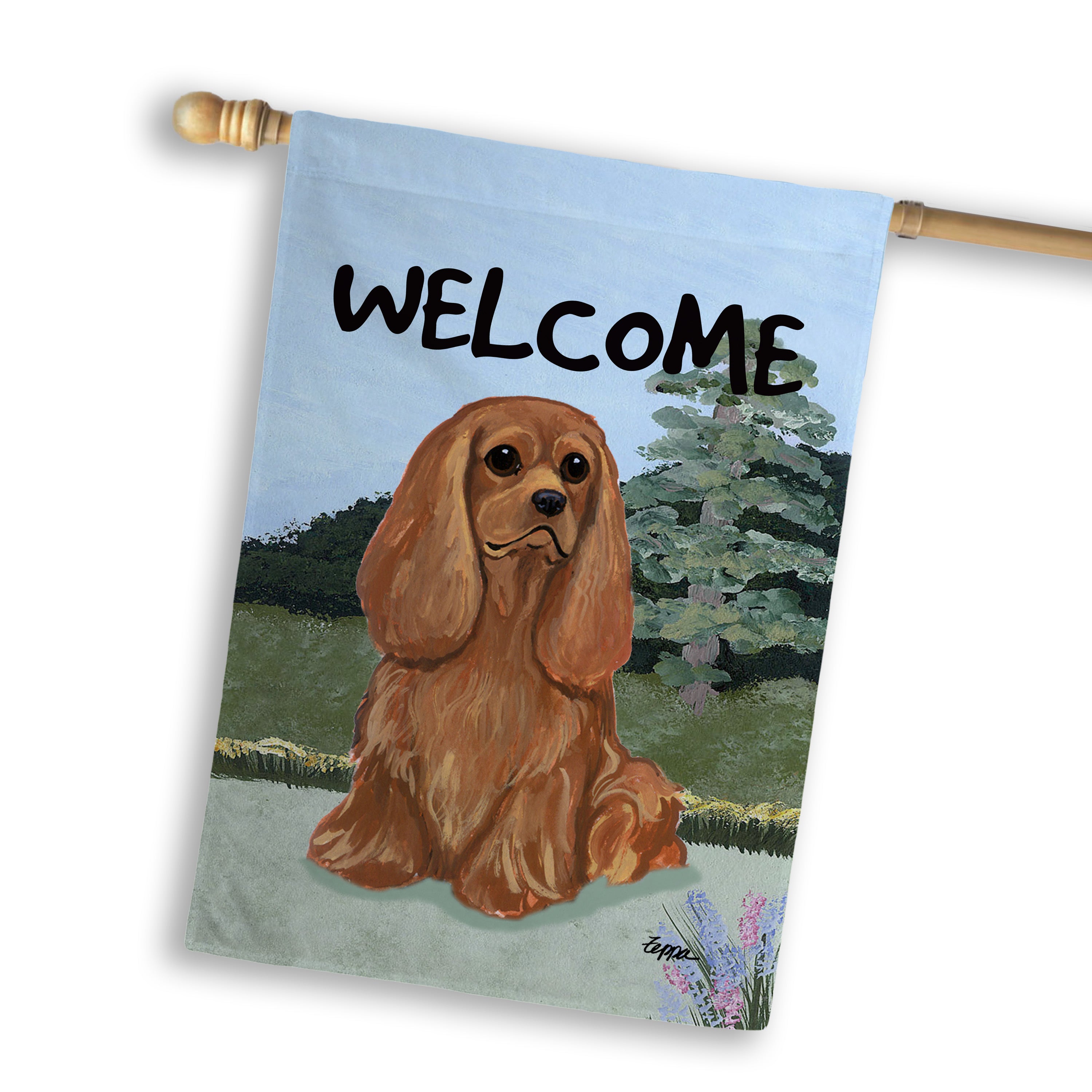 Cavalier King Charles Spaniel House Flag
