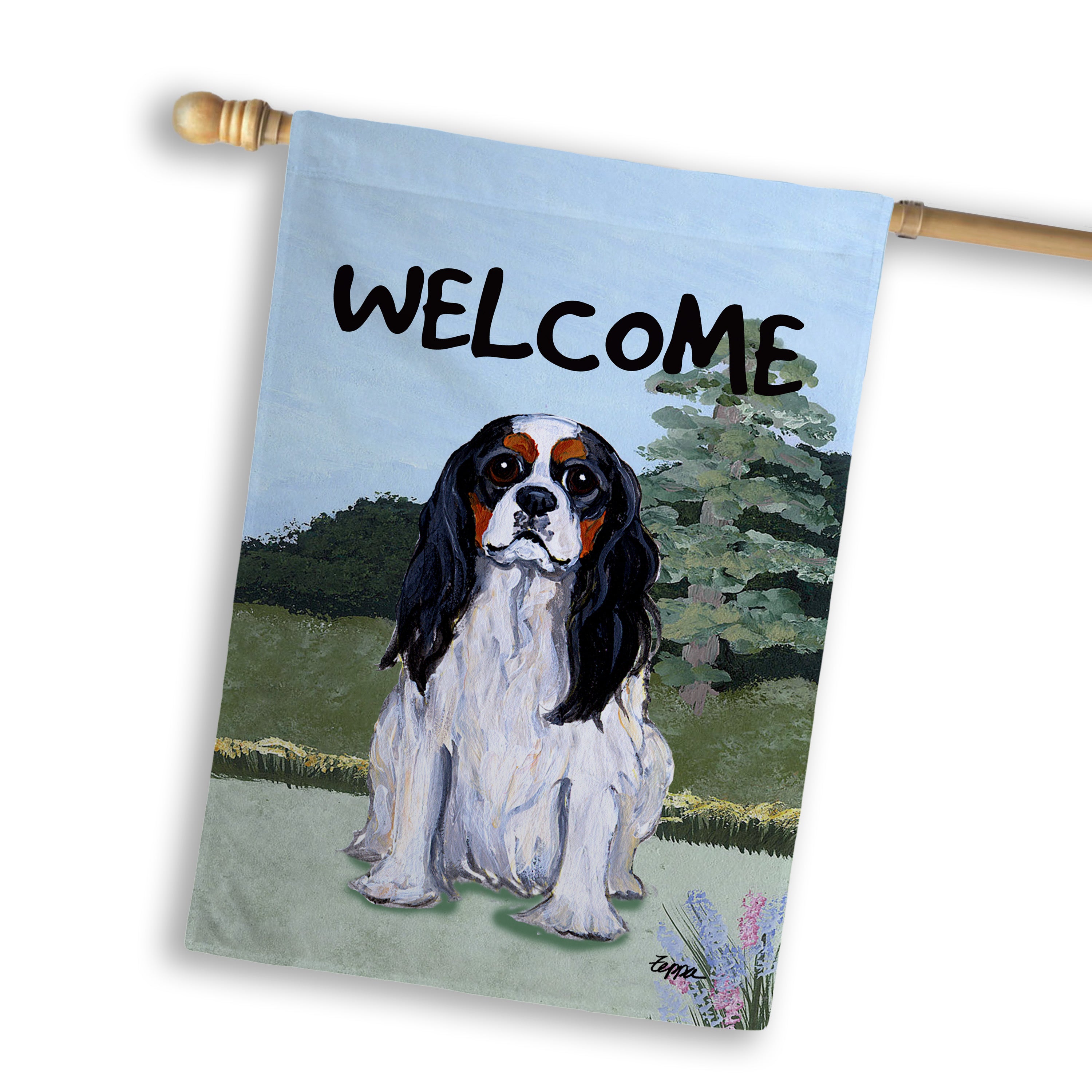 Cavalier King Charles Spaniel House Flag