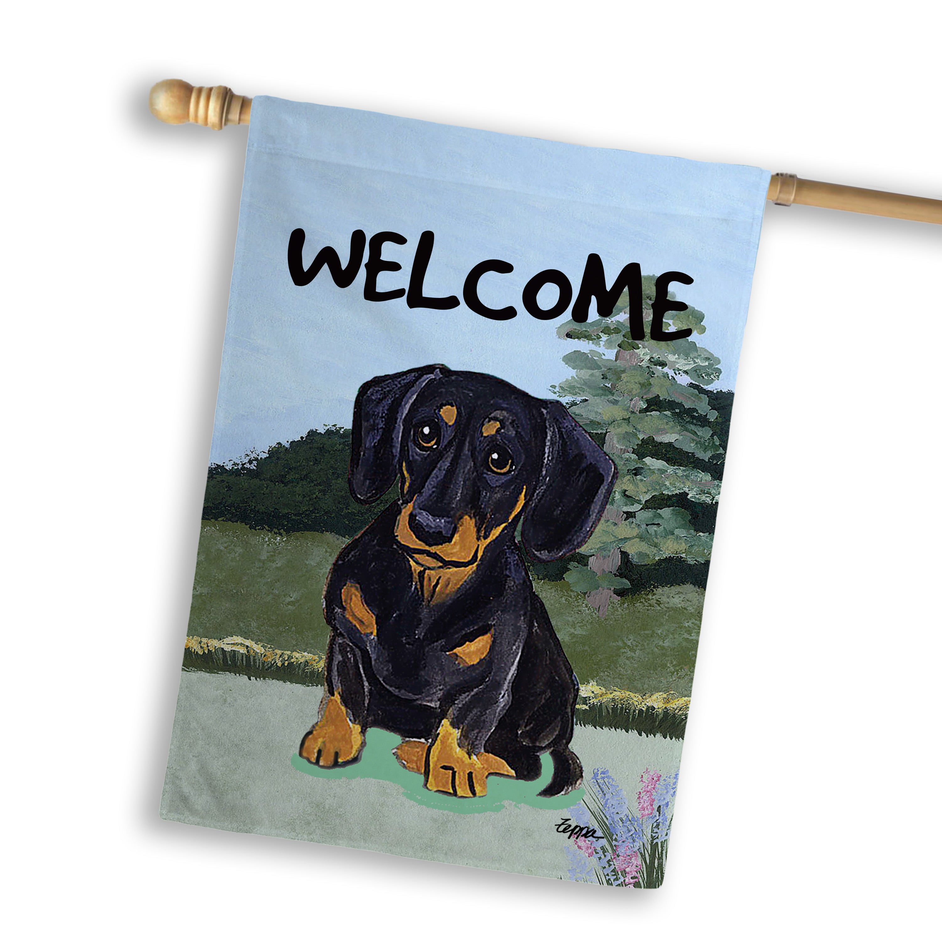 Dachshund House Flag