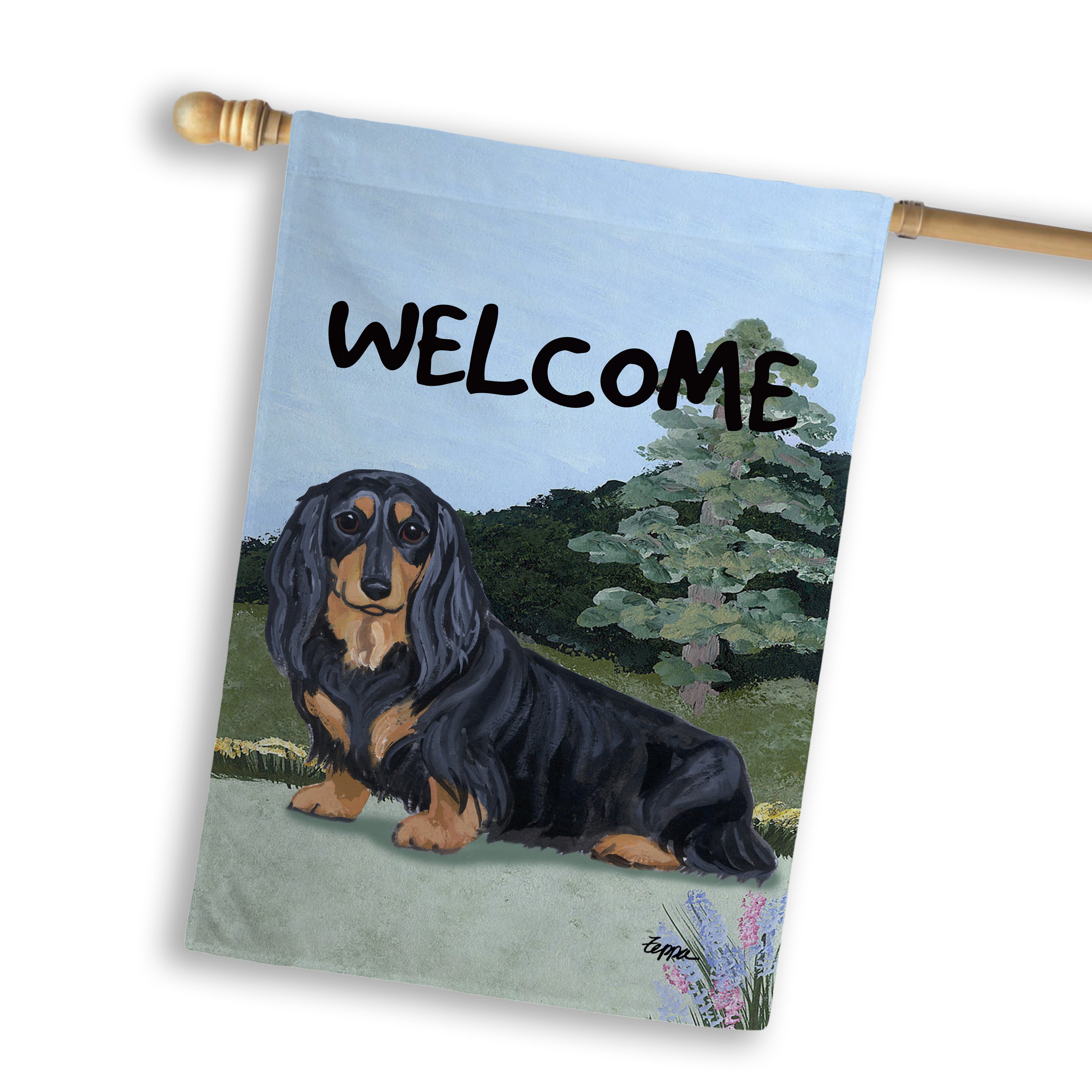 Dachshund House Flag