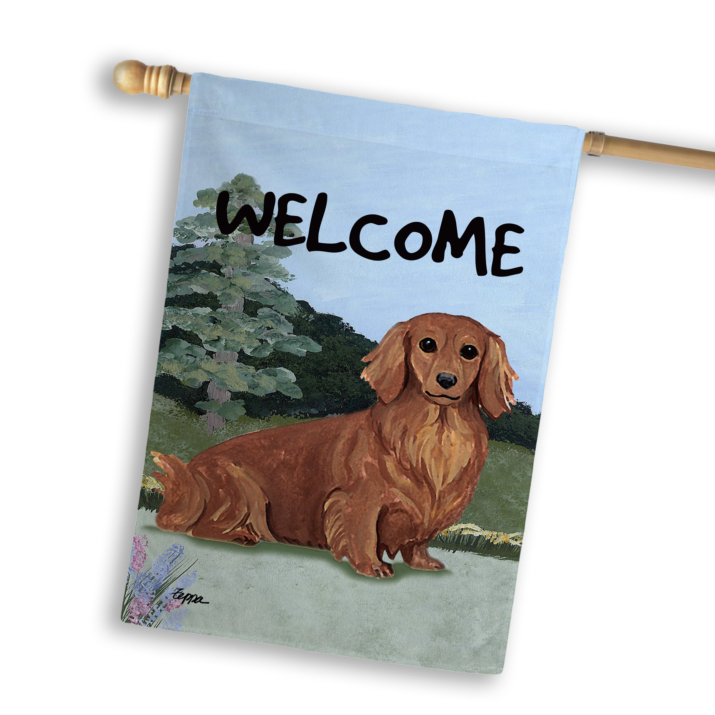 Dachshund House Flag
