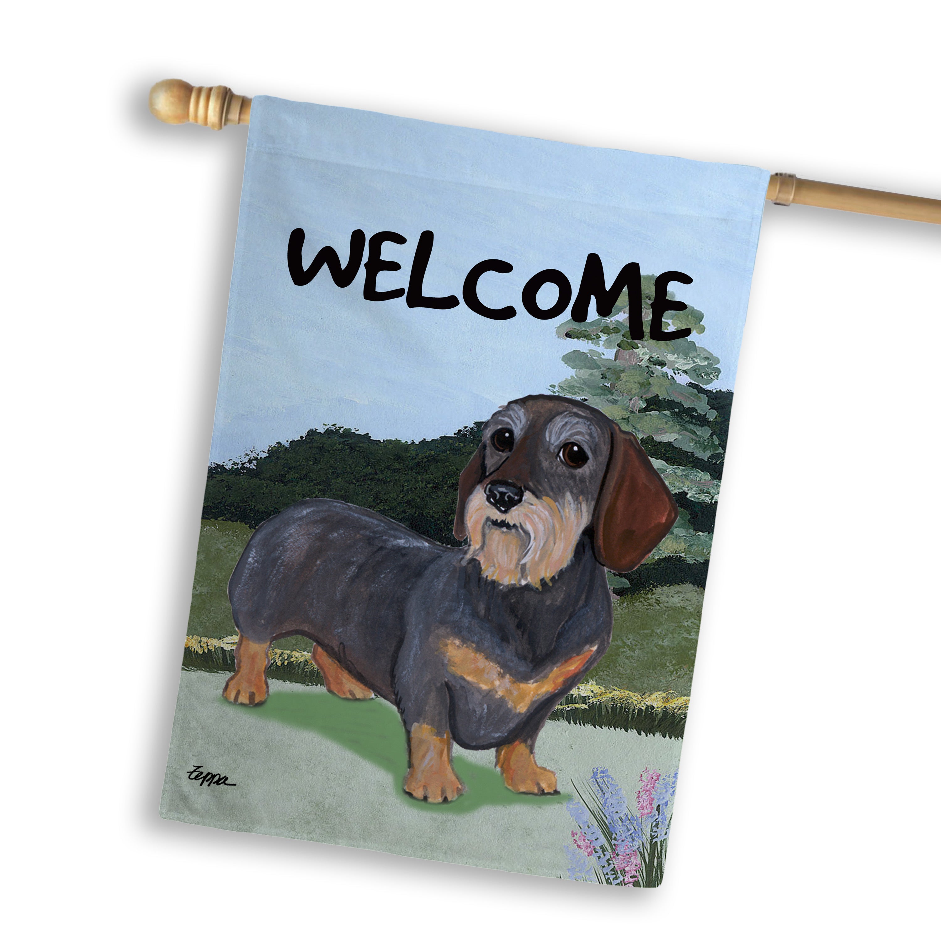 Dachshund House Flag
