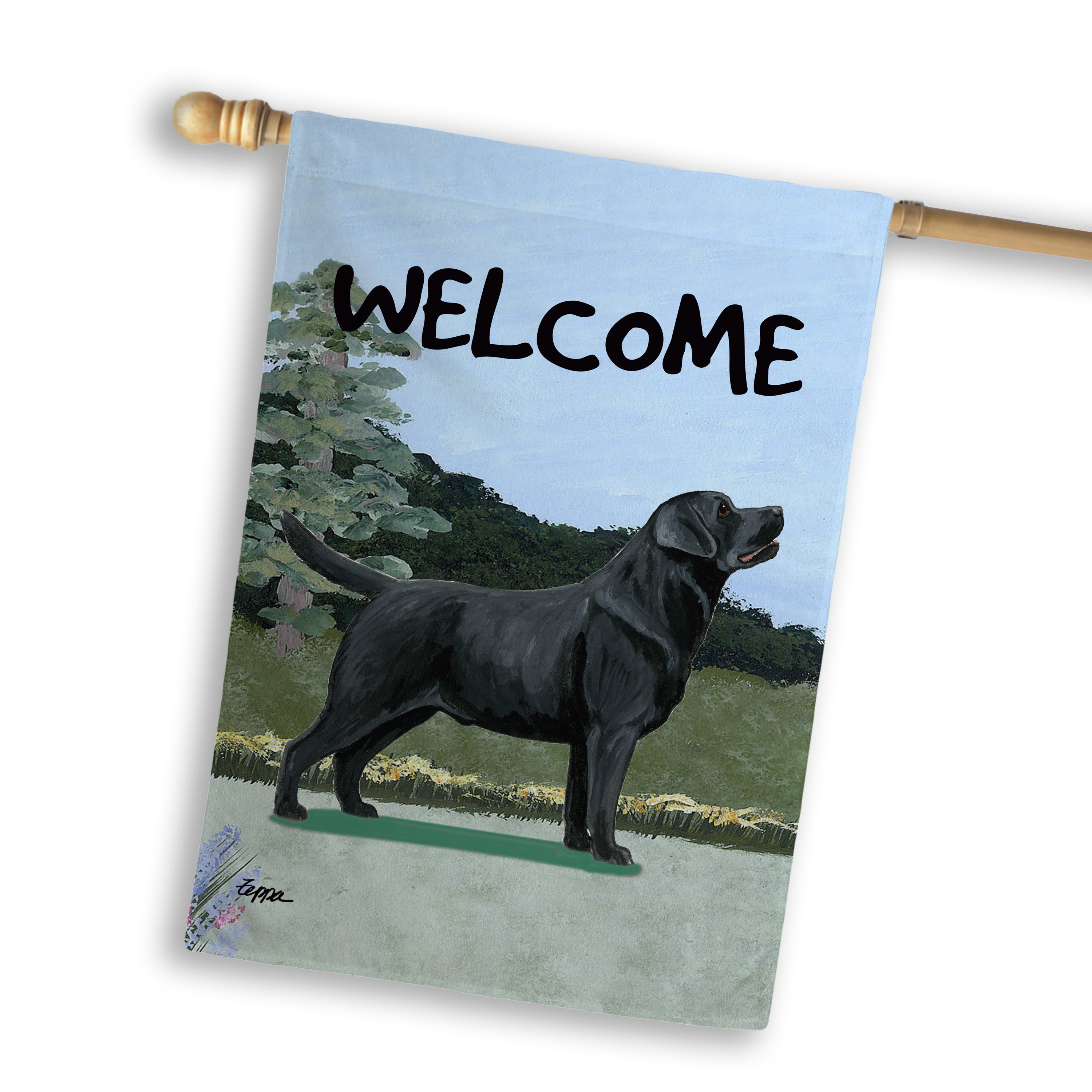 Labrador Retriever House Flag