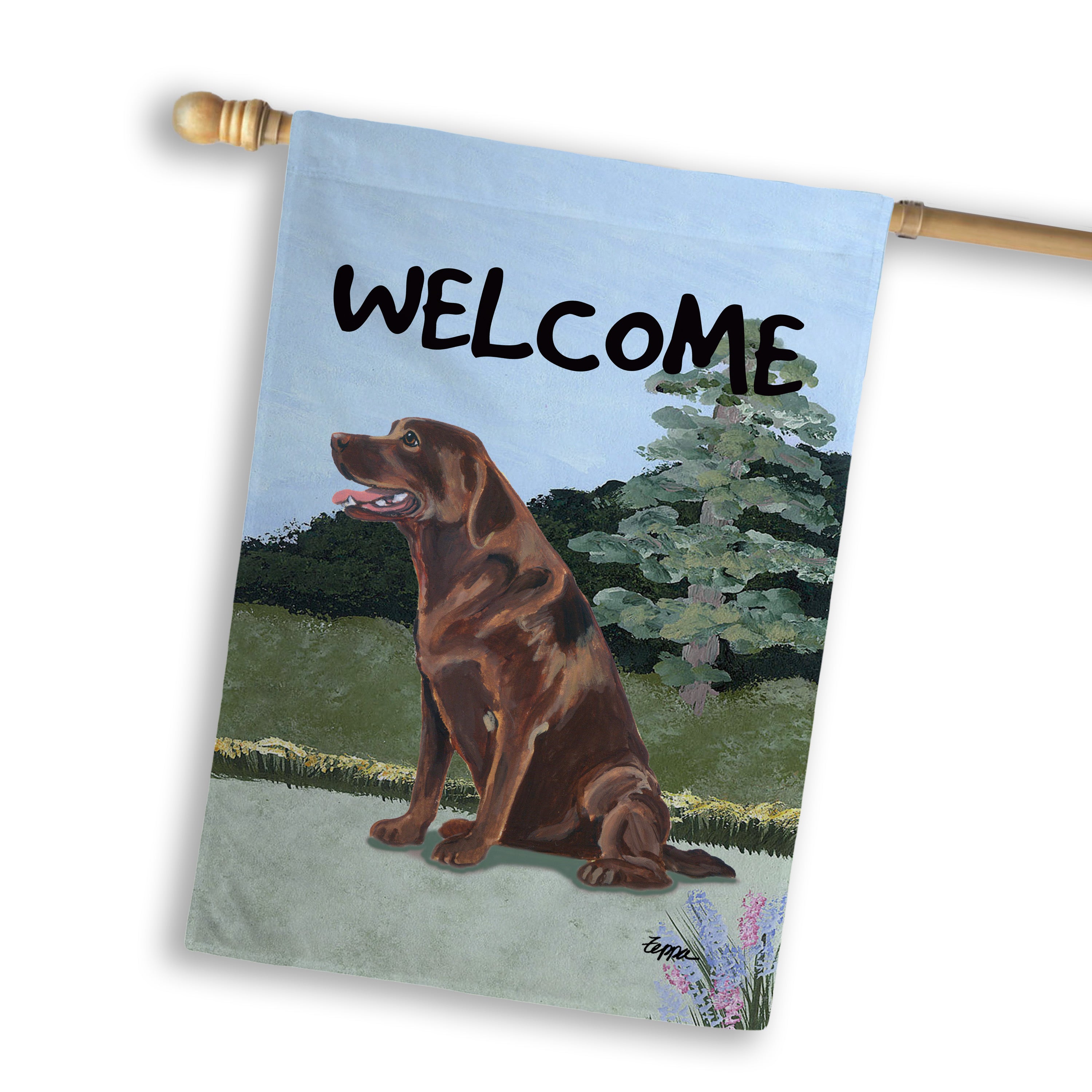 Labrador Retriever House Flag