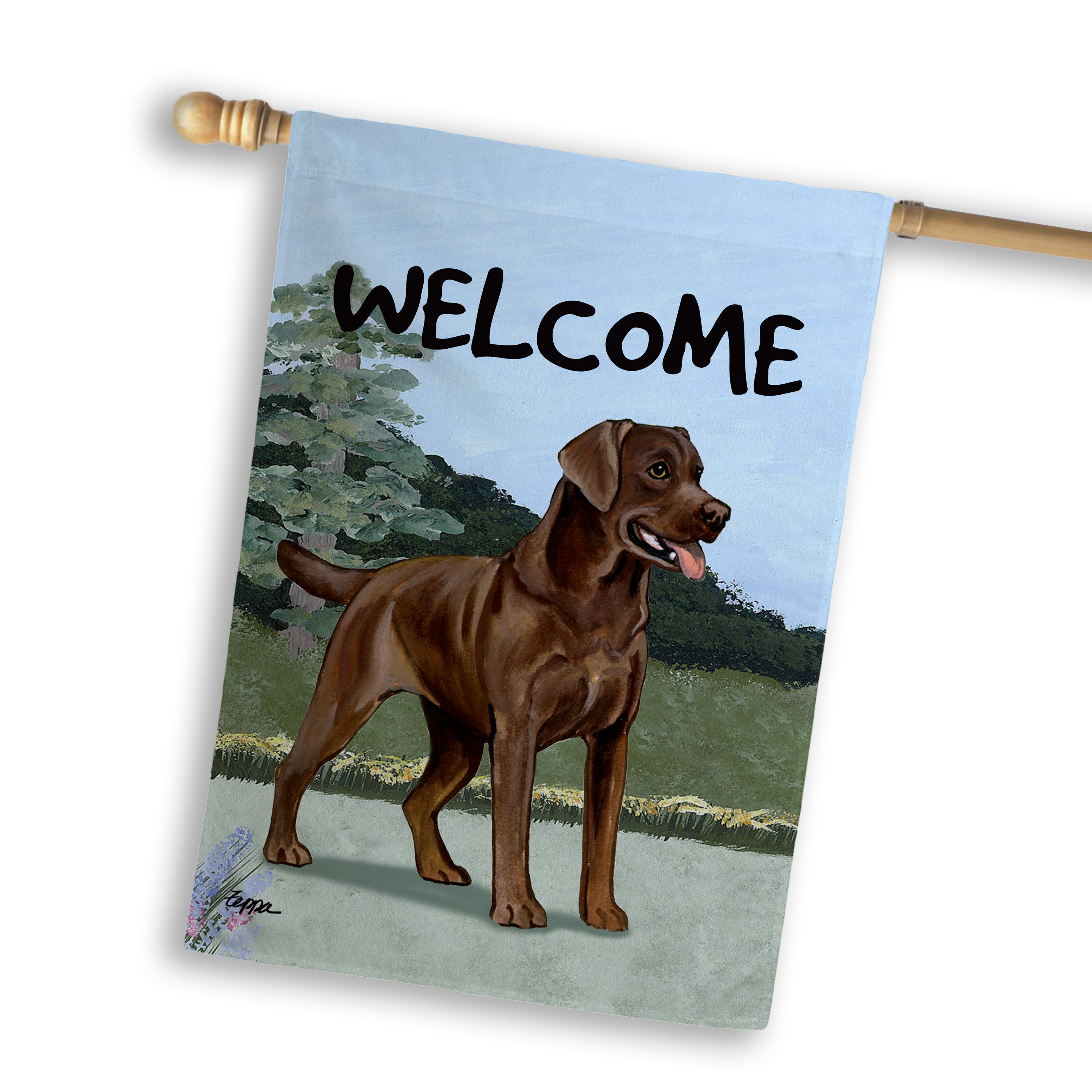 Labrador Retriever House Flag