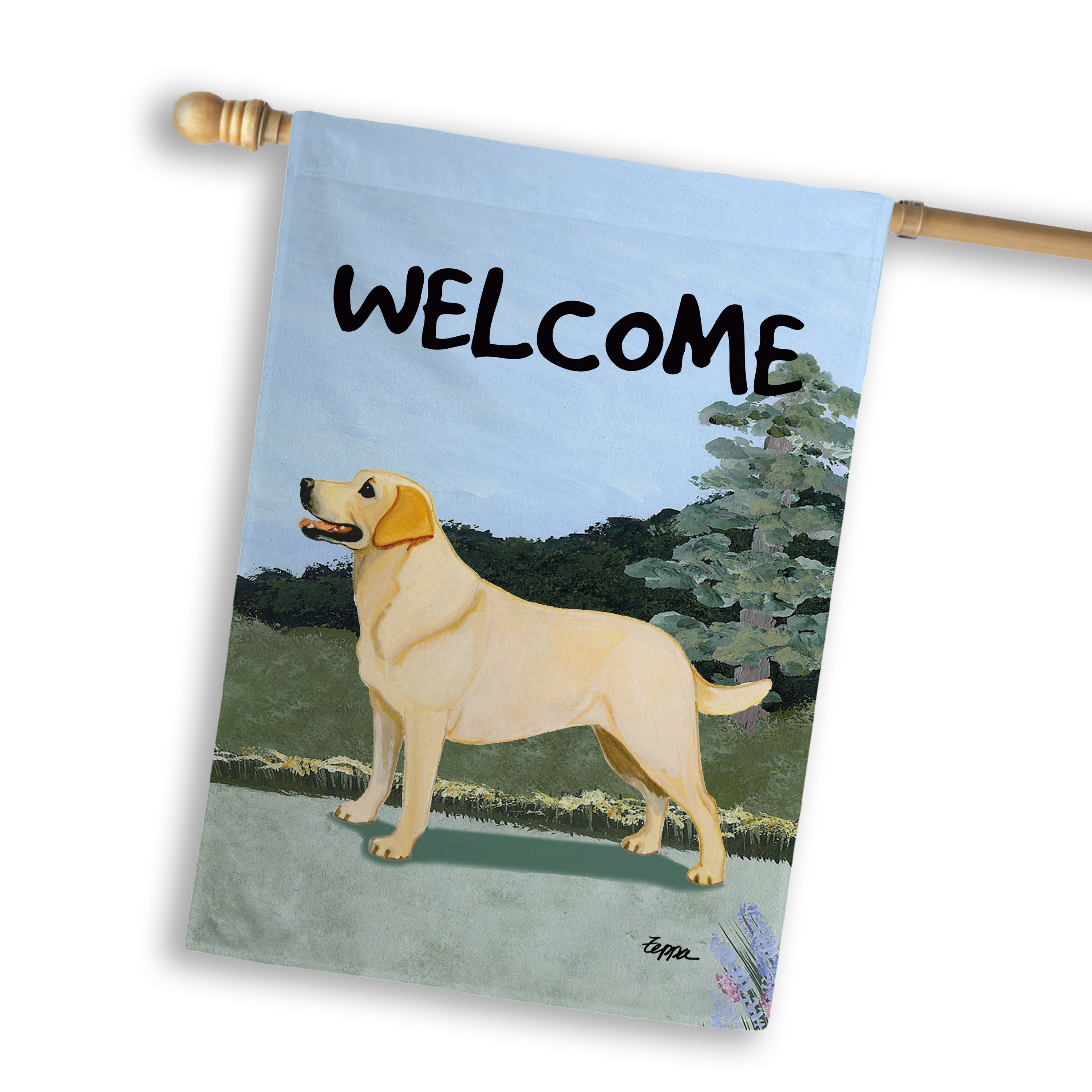 Labrador Retriever House Flag