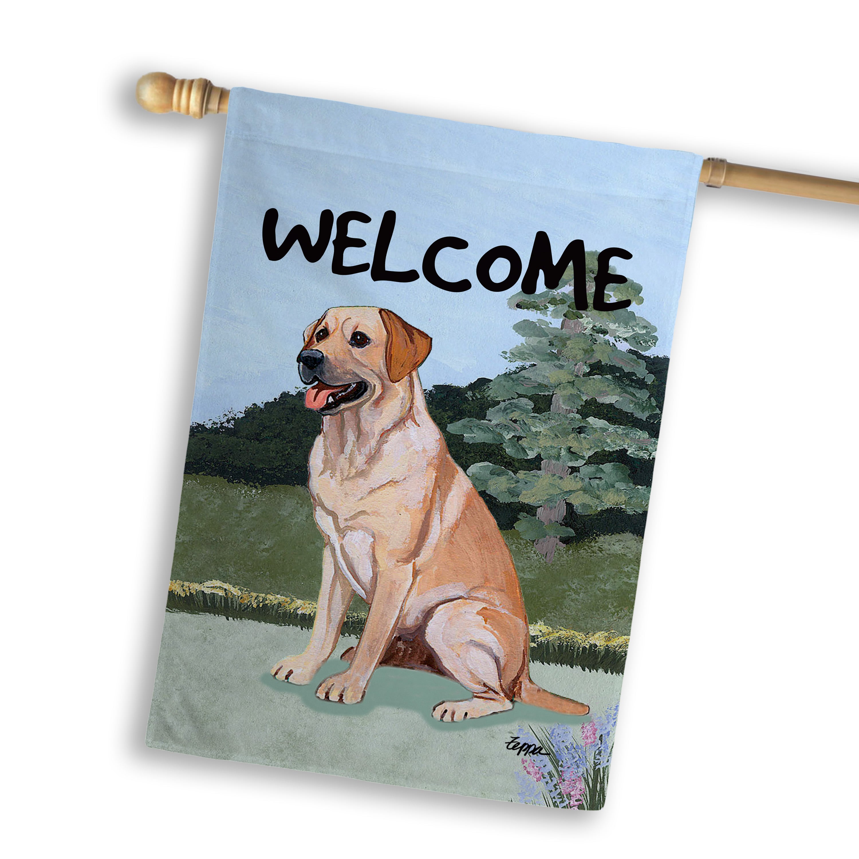 Labrador Retriever House Flag
