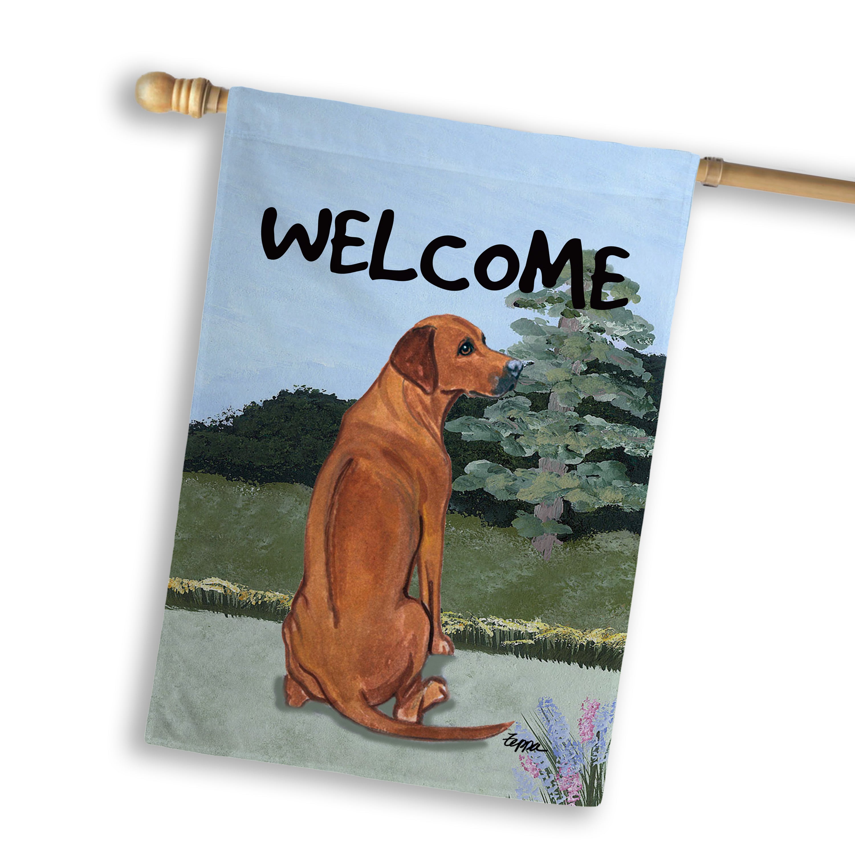 Rhodesian Ridgeback House Flag