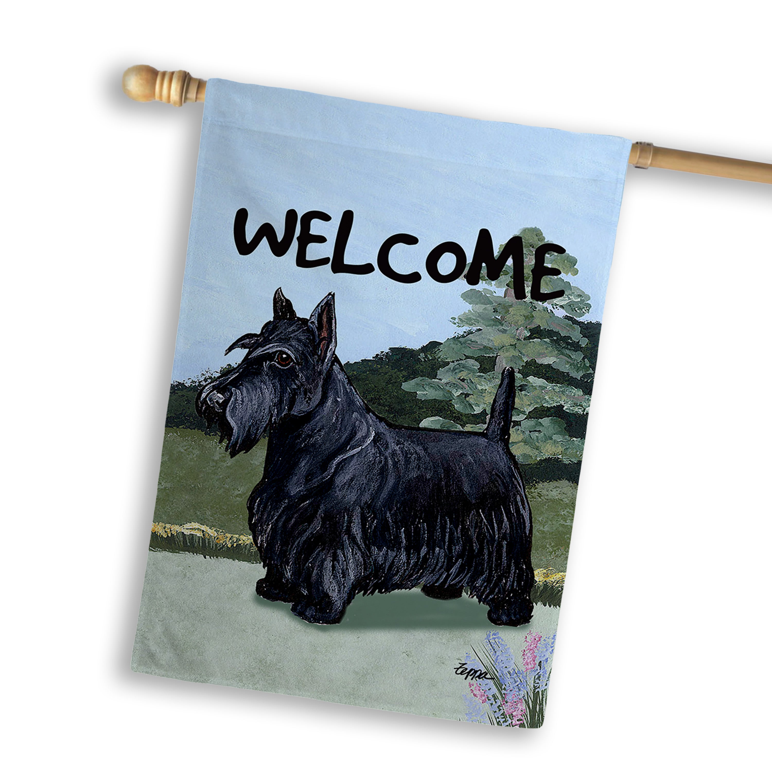 Scottish Terrier House Flag