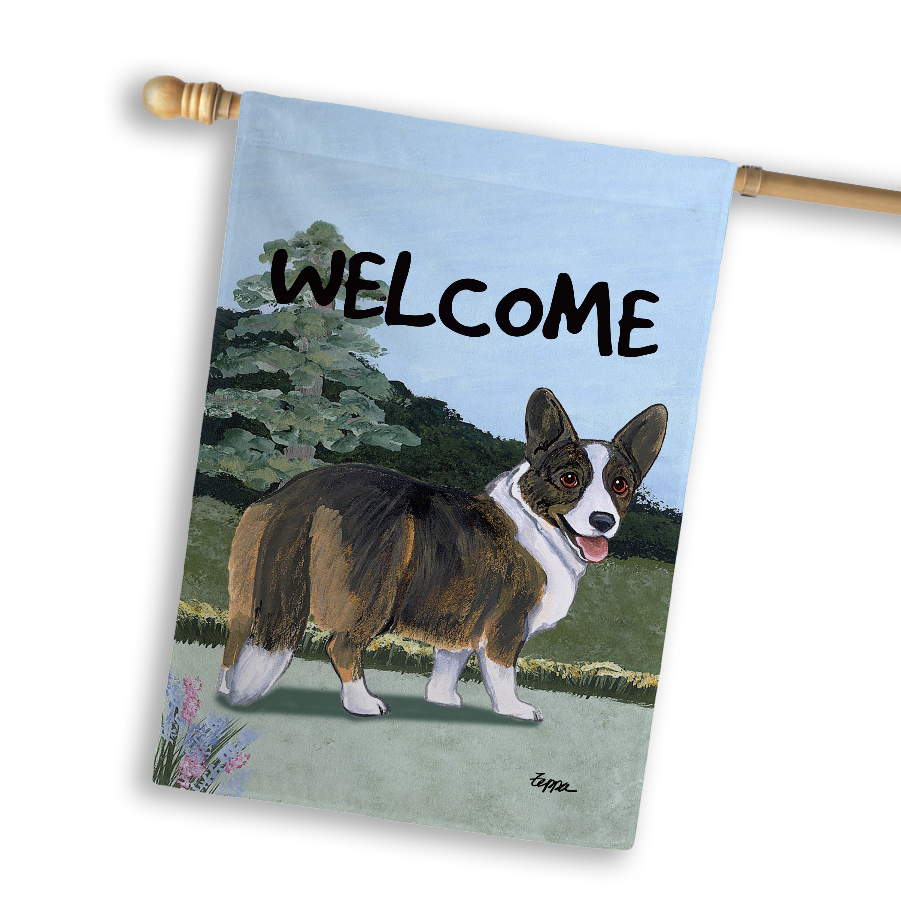 Welsh Corgi Cardigan    House Flag