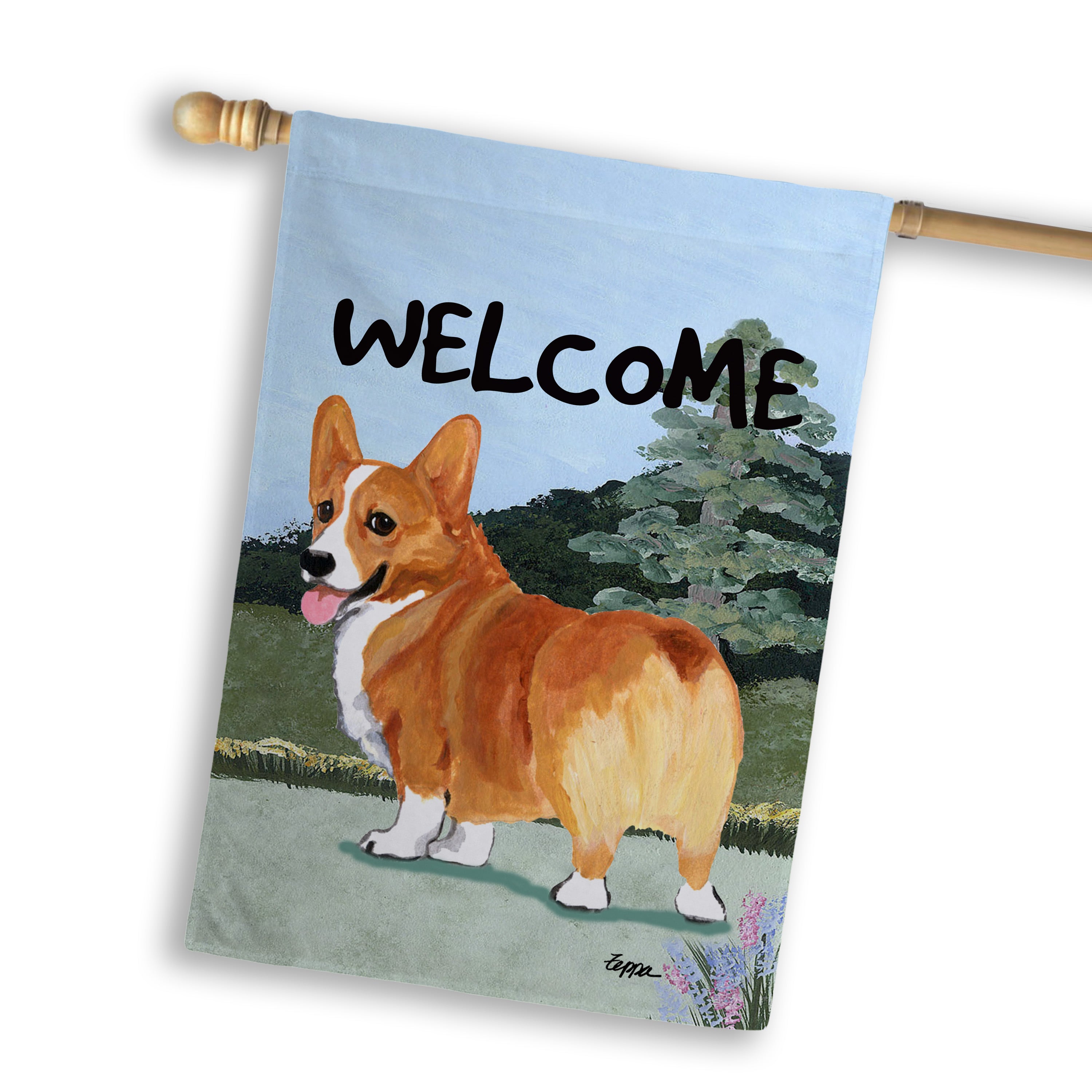 Welsh Corgi Pembroke House Flag