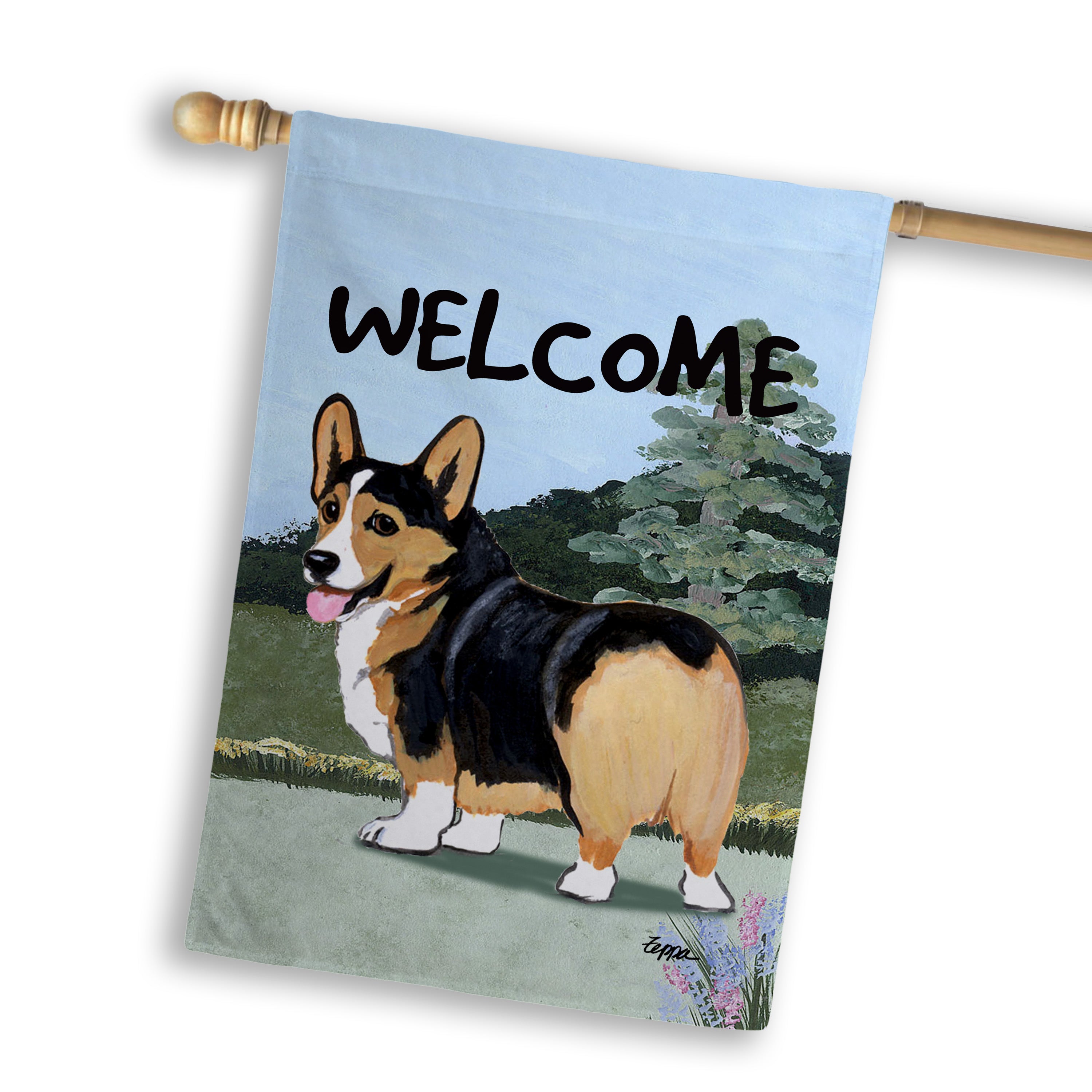 Welsh Corgi Pembroke House Flag