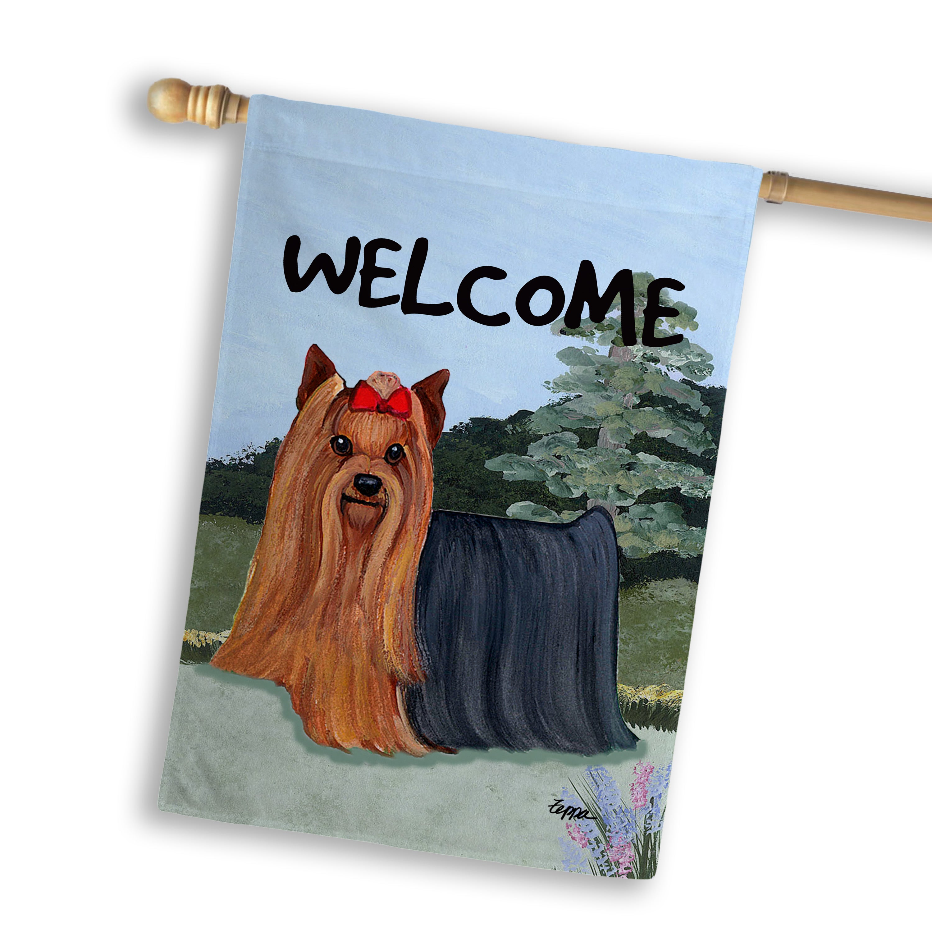 Yorkshire Terrier House Flag