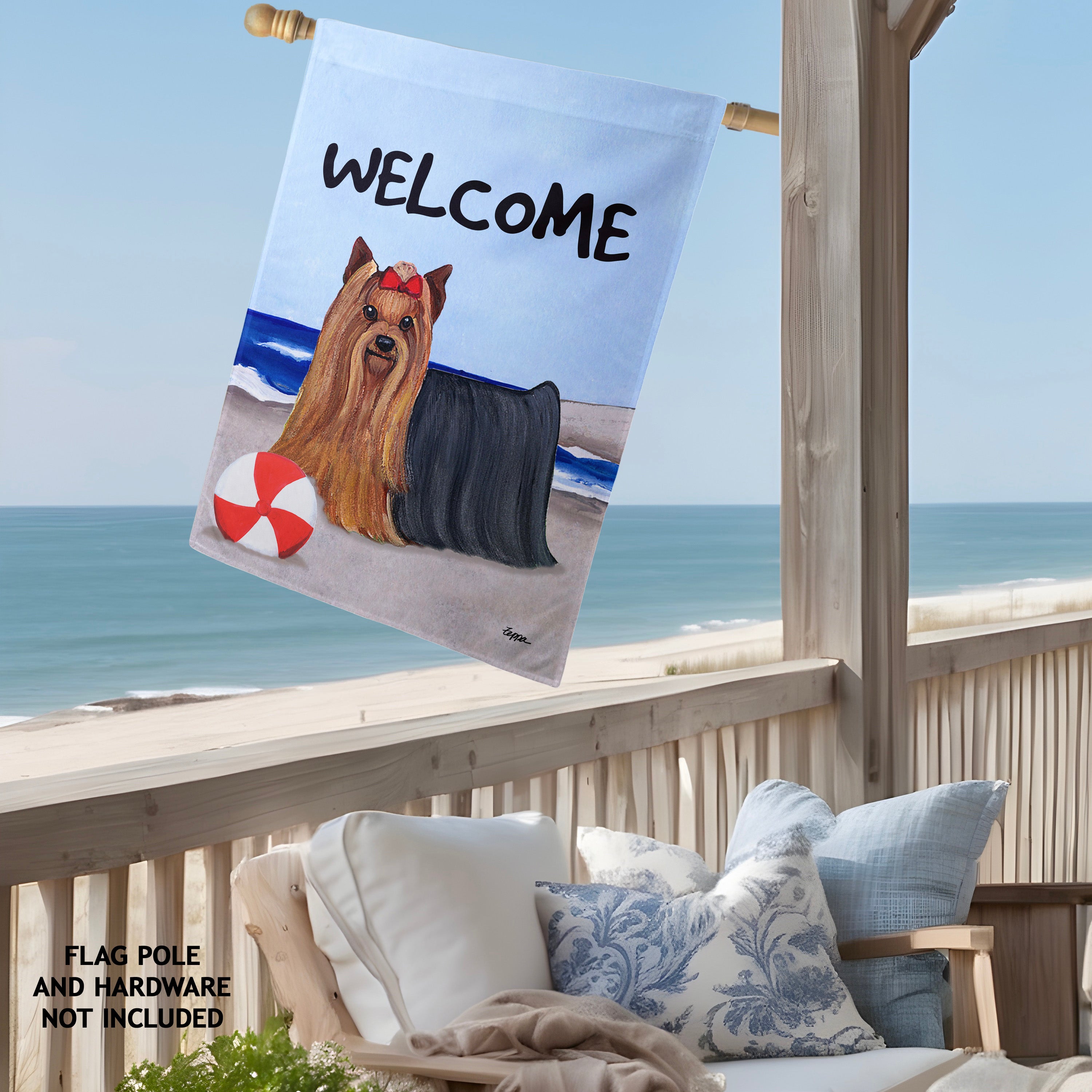 Yorkshire Terrier House Flag