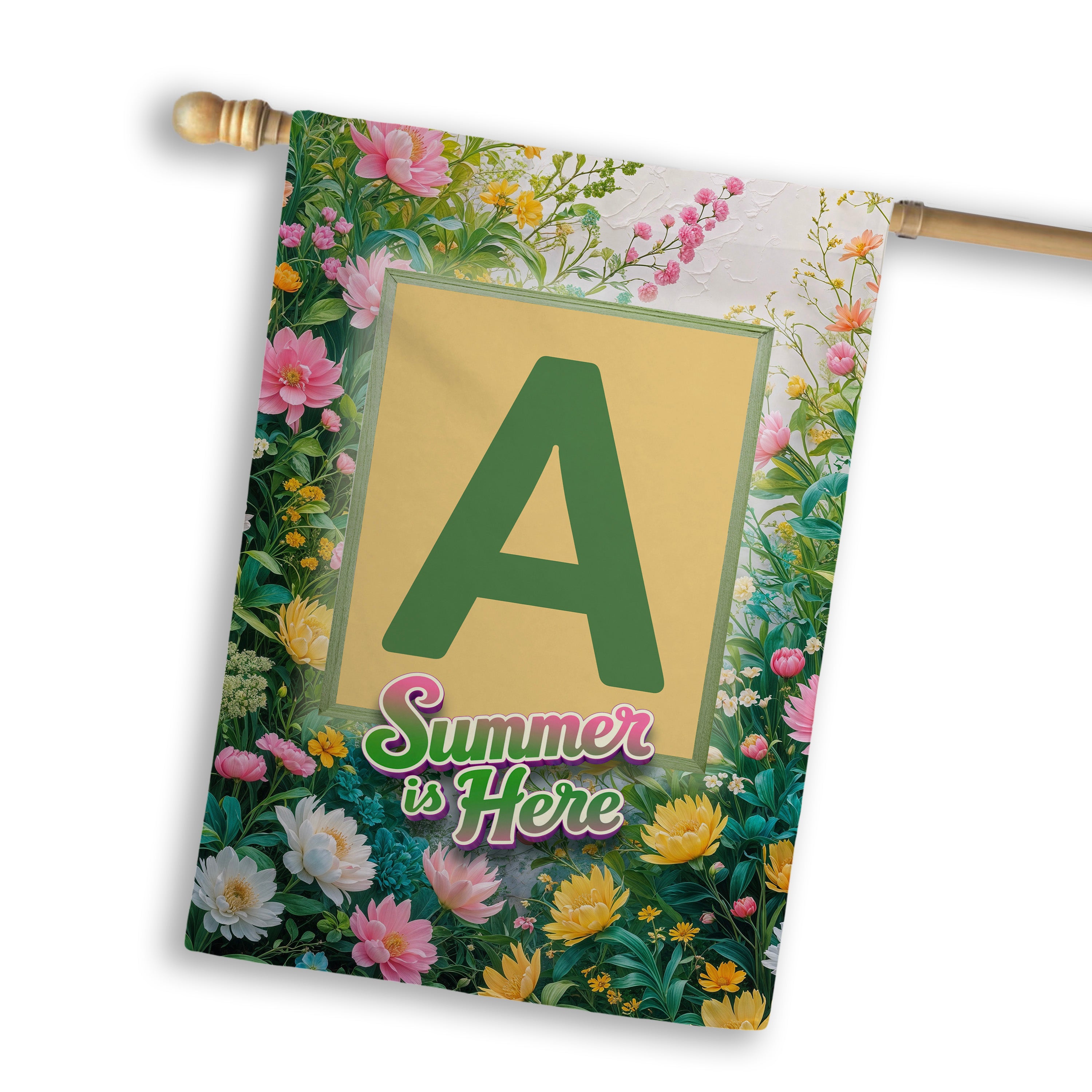 Summer, Summer is Here,  Monogram, House Flag