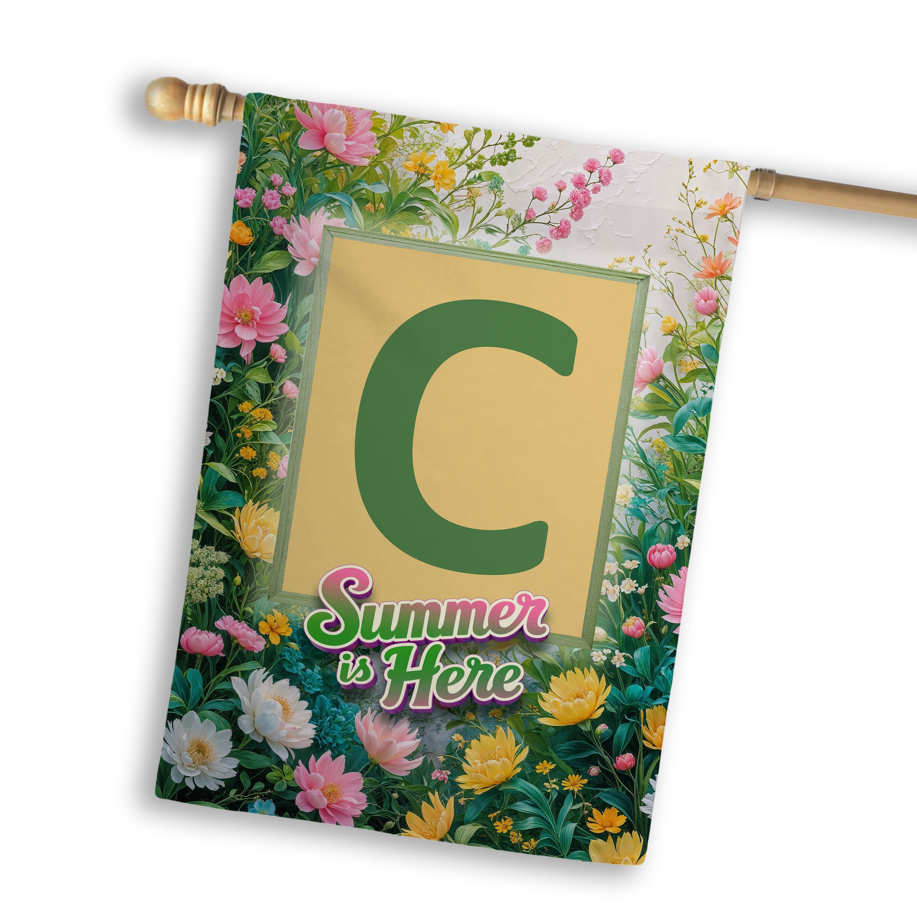 Summer, Summer is Here,  Monogram, House Flag