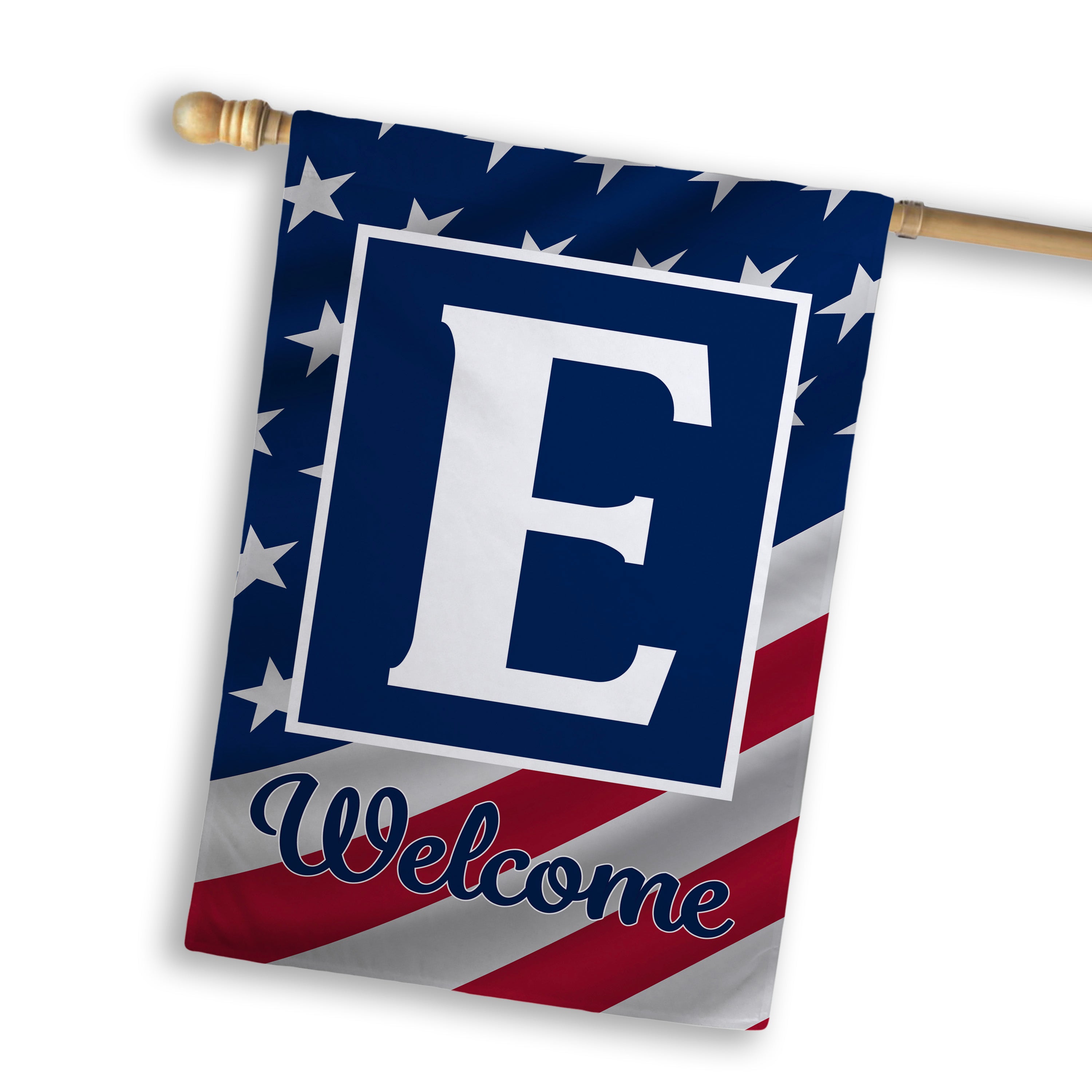 Patriotic, Old Glory,  Monogram, House Flag