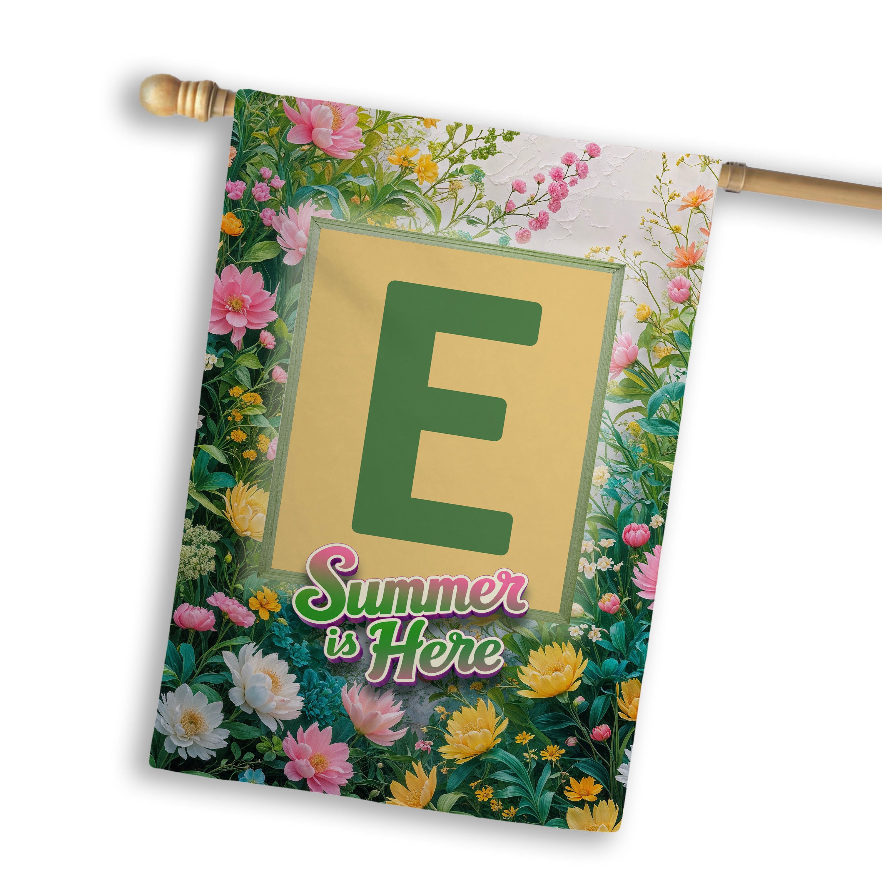 Summer, Summer is Here,  Monogram, House Flag