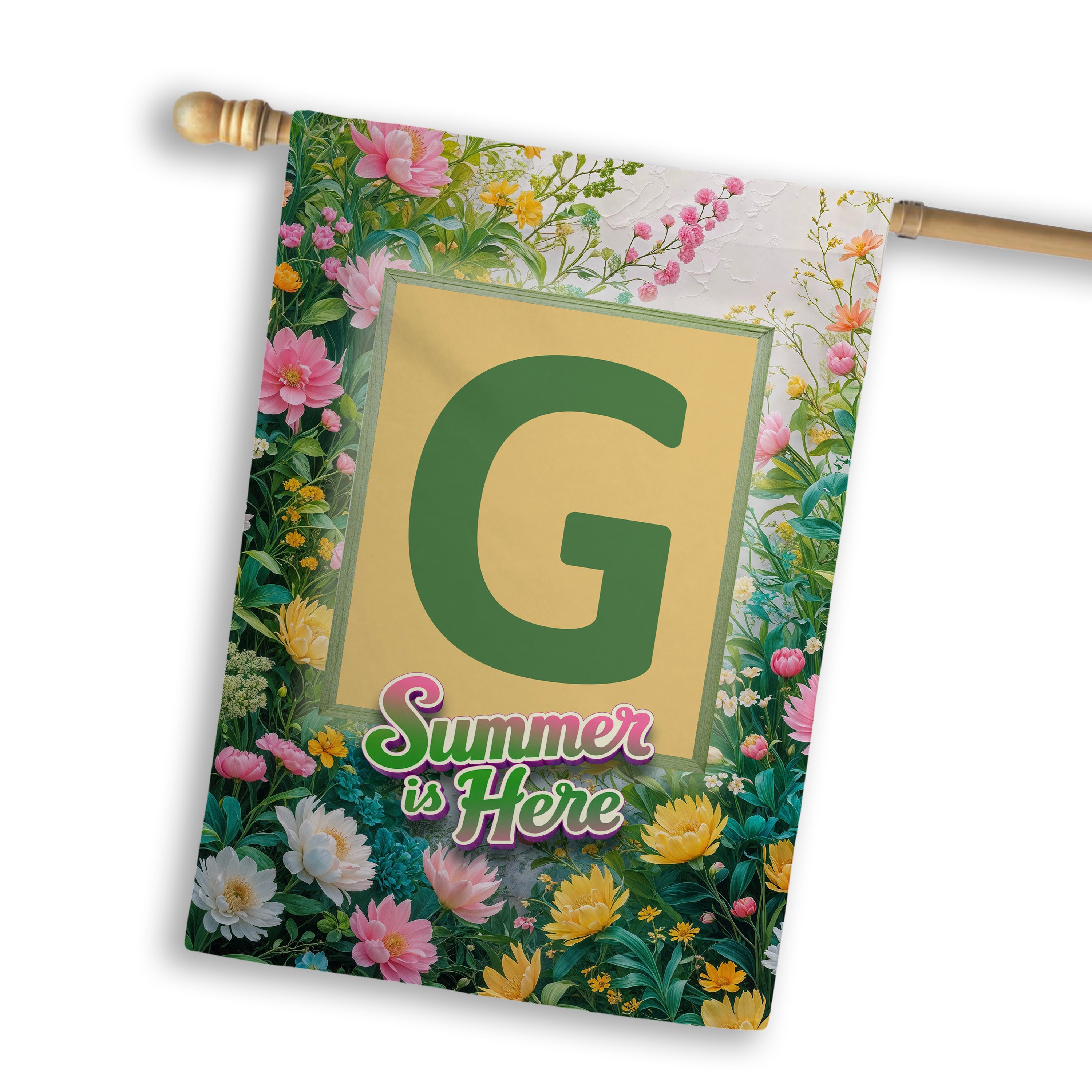 Summer, Summer is Here,  Monogram, House Flag