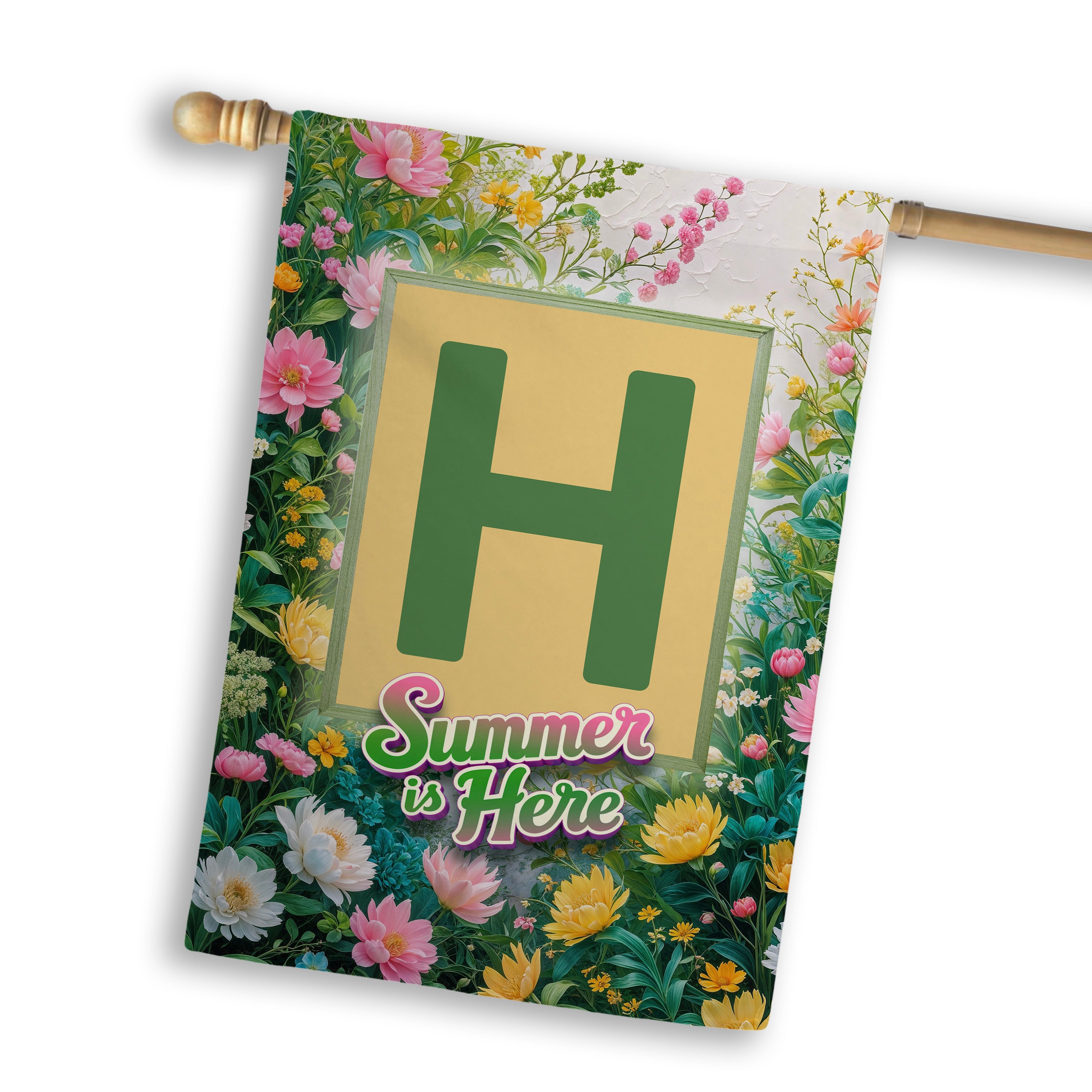 Summer, Summer is Here,  Monogram, House Flag