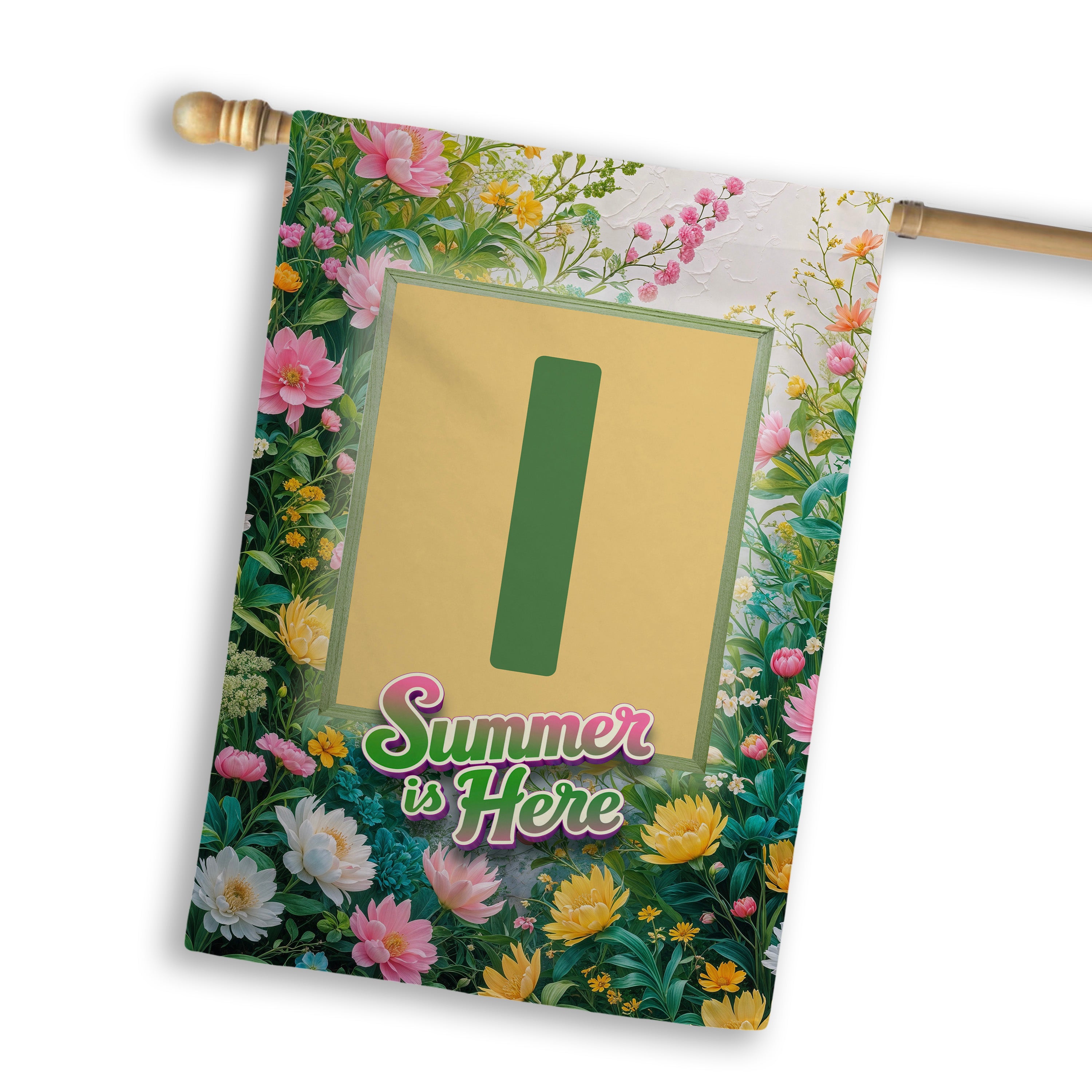 Summer, Summer is Here,  Monogram, House Flag