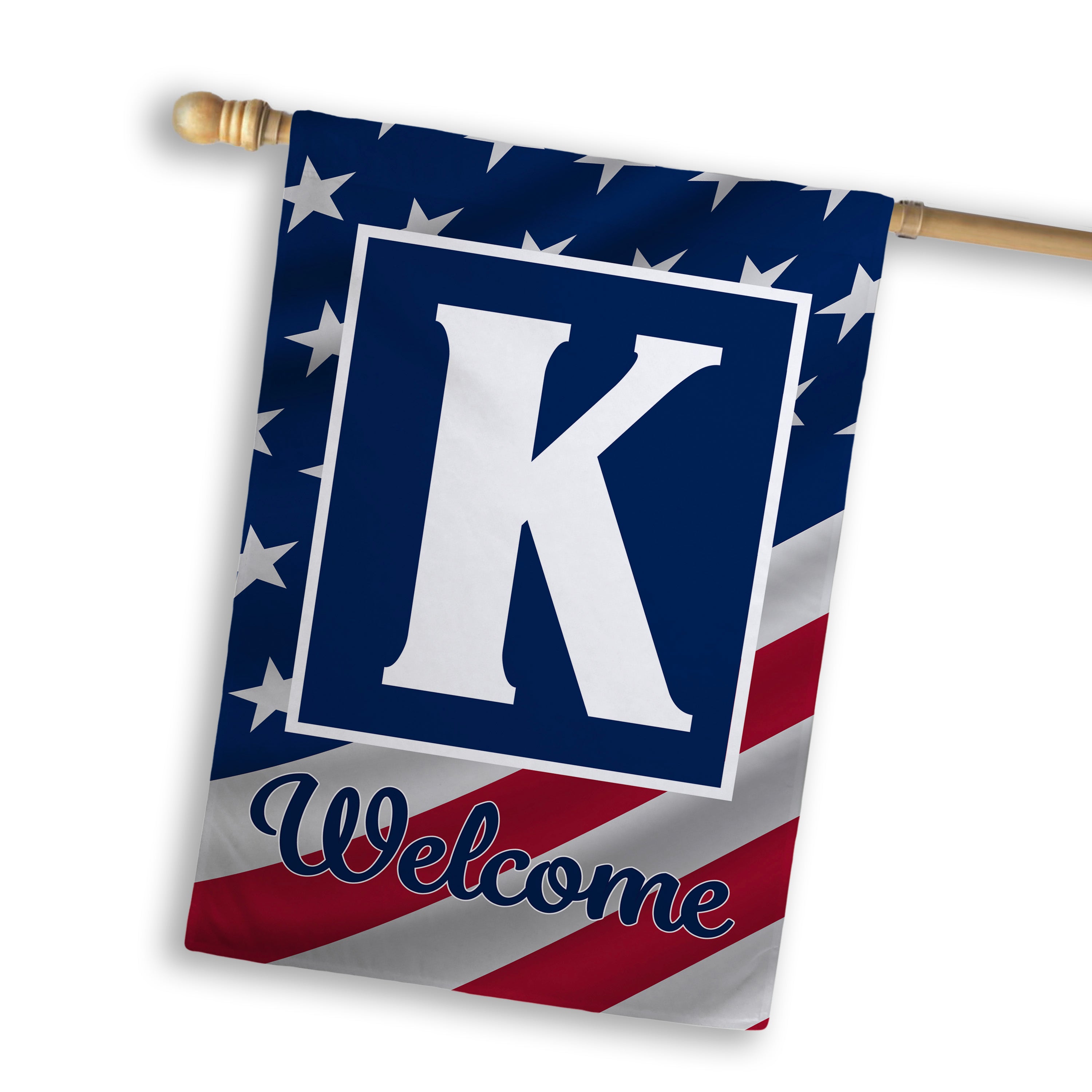 Patriotic, Old Glory,  Monogram, House Flag