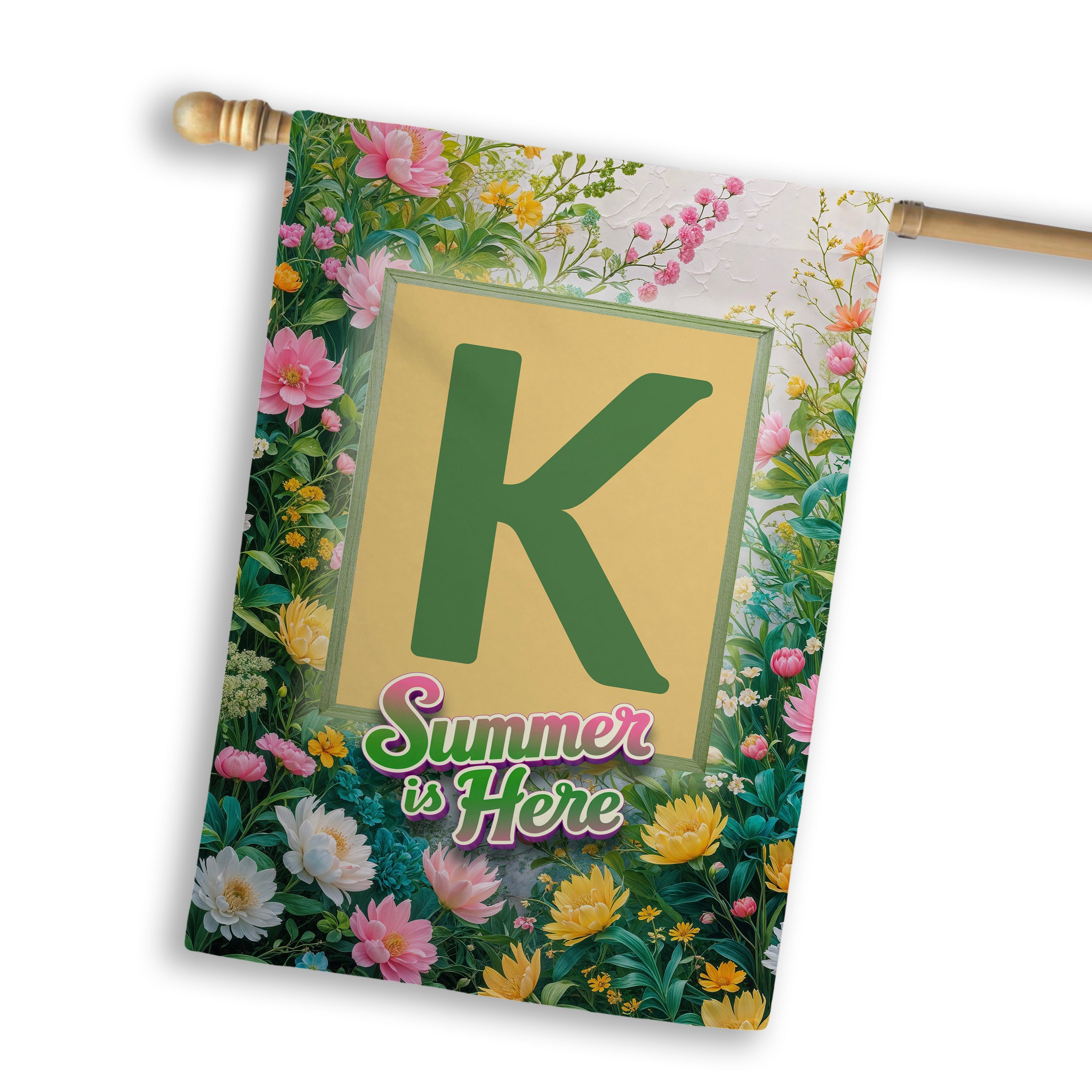 Summer, Summer is Here,  Monogram, House Flag