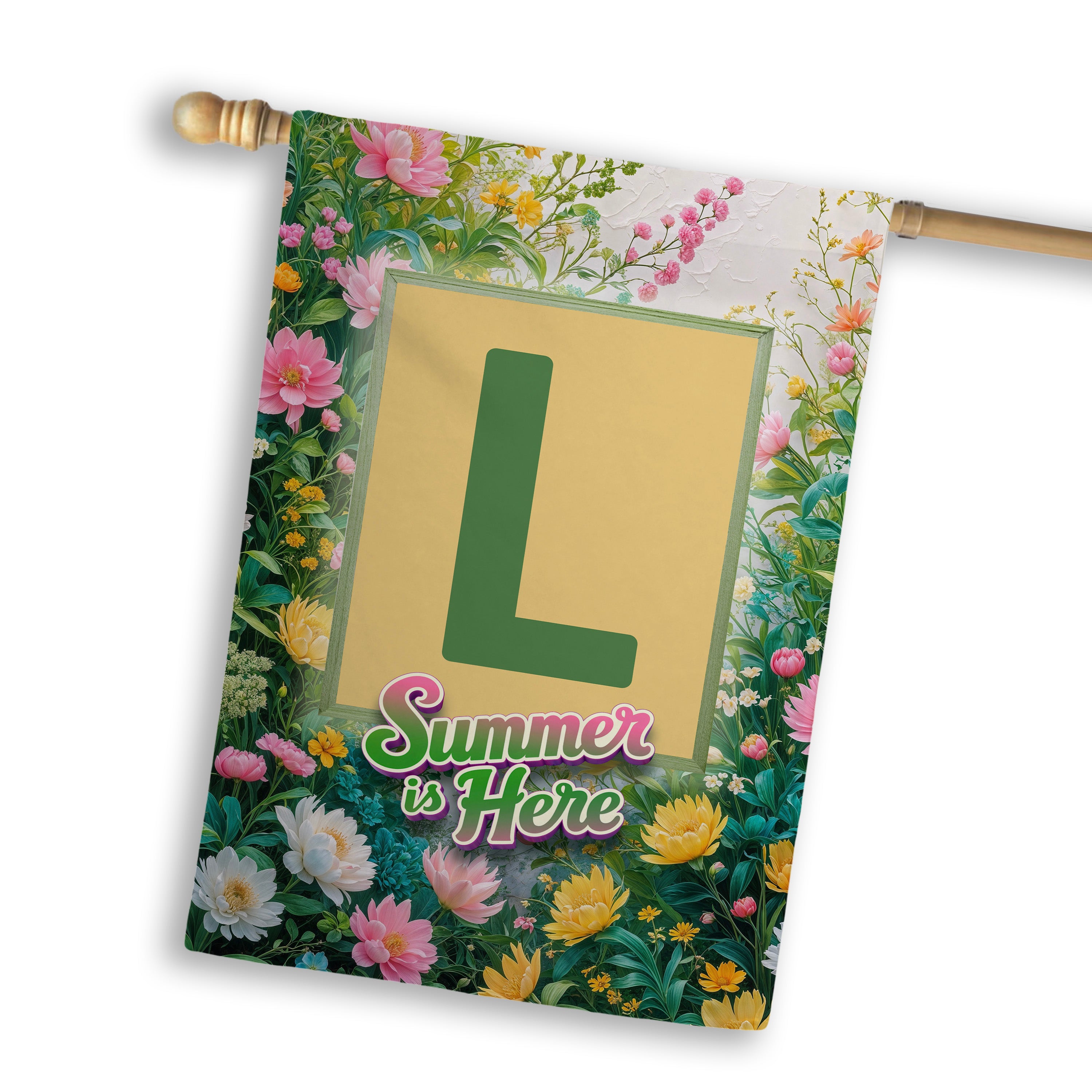 Summer, Summer is Here,  Monogram, House Flag