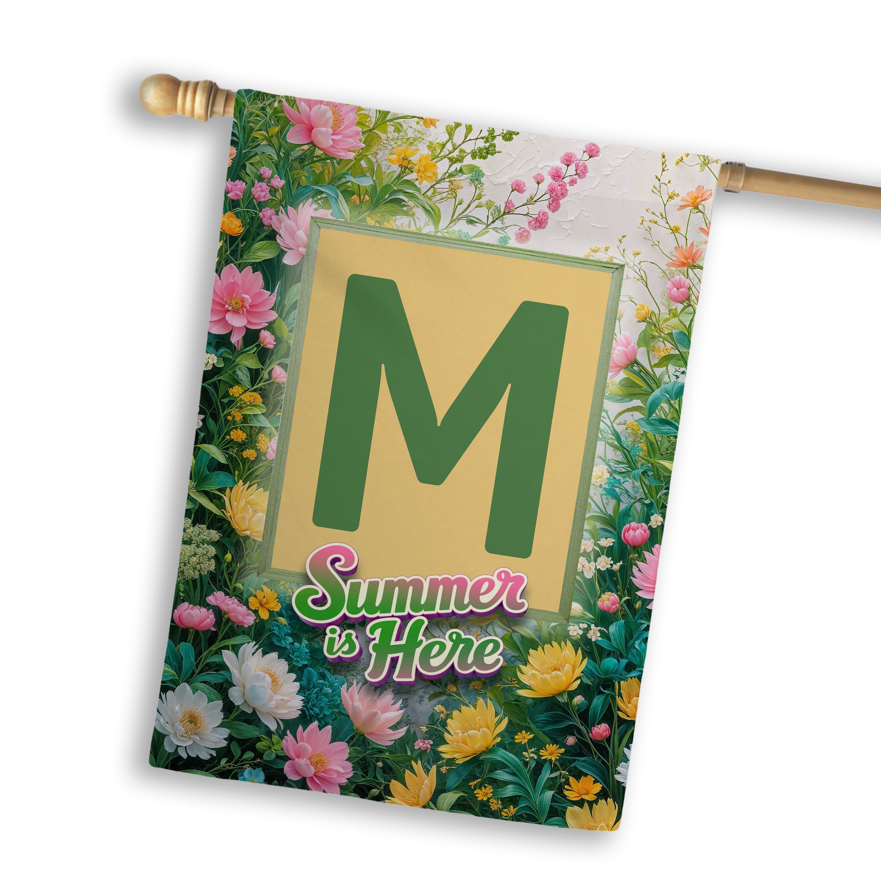 Summer, Summer is Here,  Monogram, House Flag