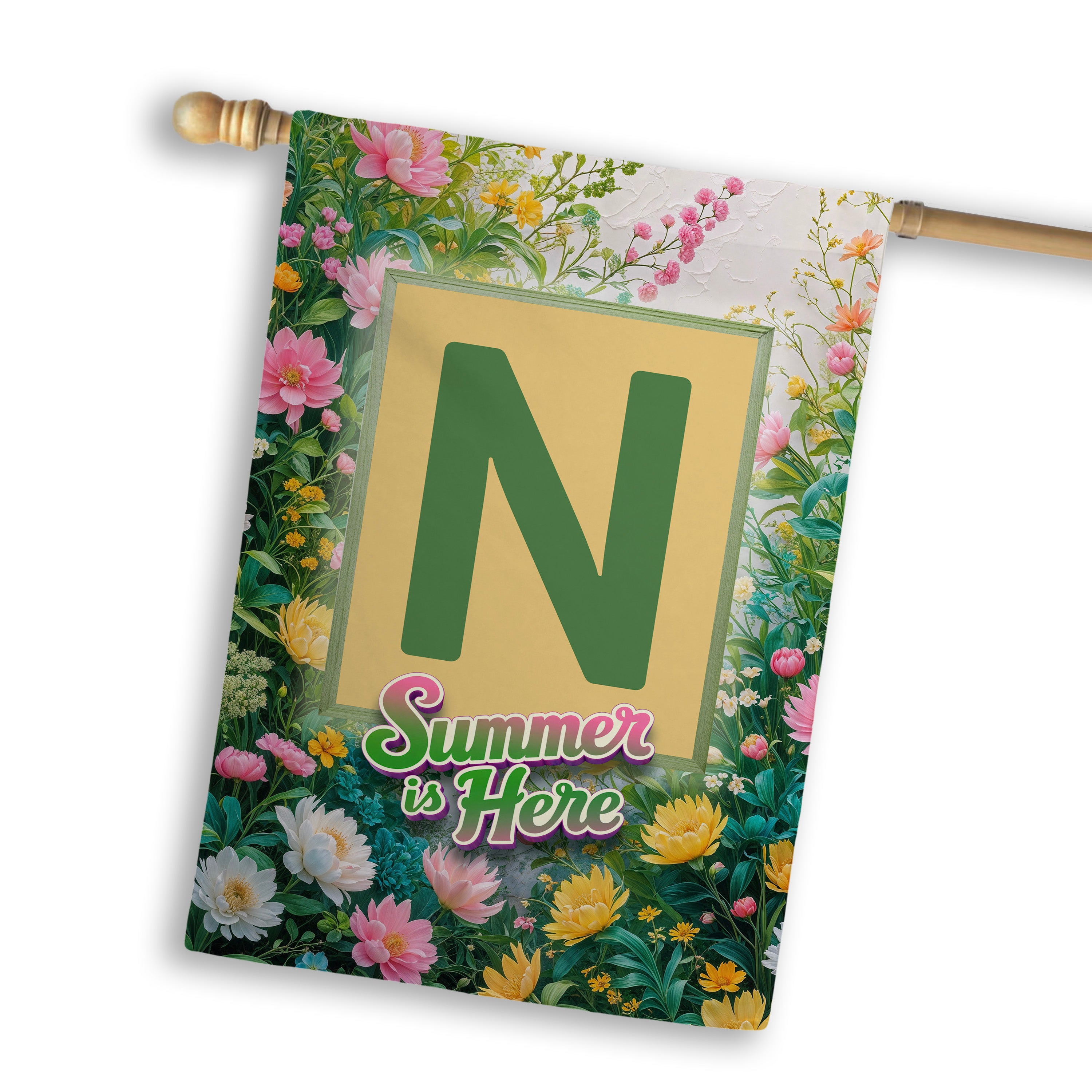 Summer, Summer is Here,  Monogram, House Flag