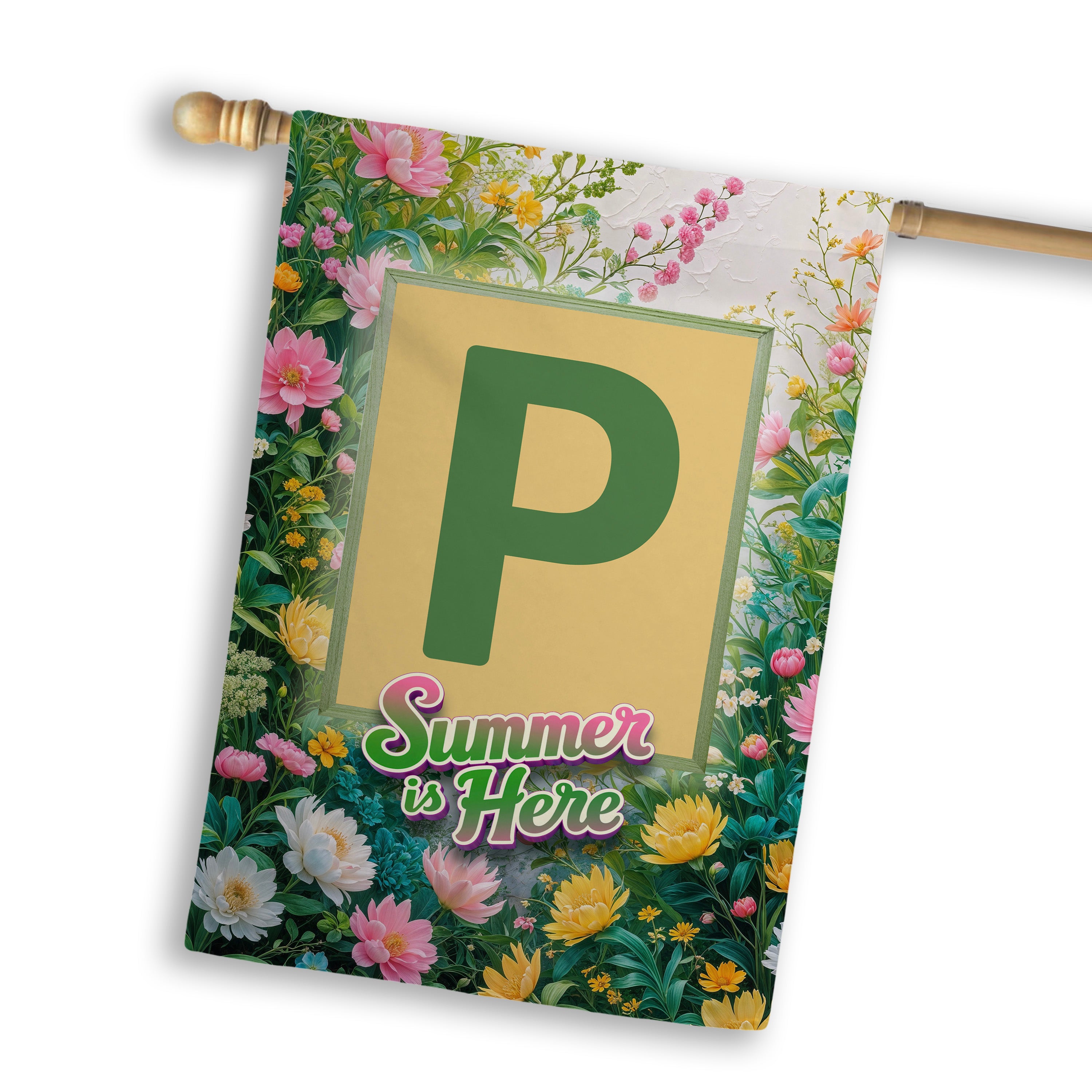 Summer, Summer is Here,  Monogram, House Flag
