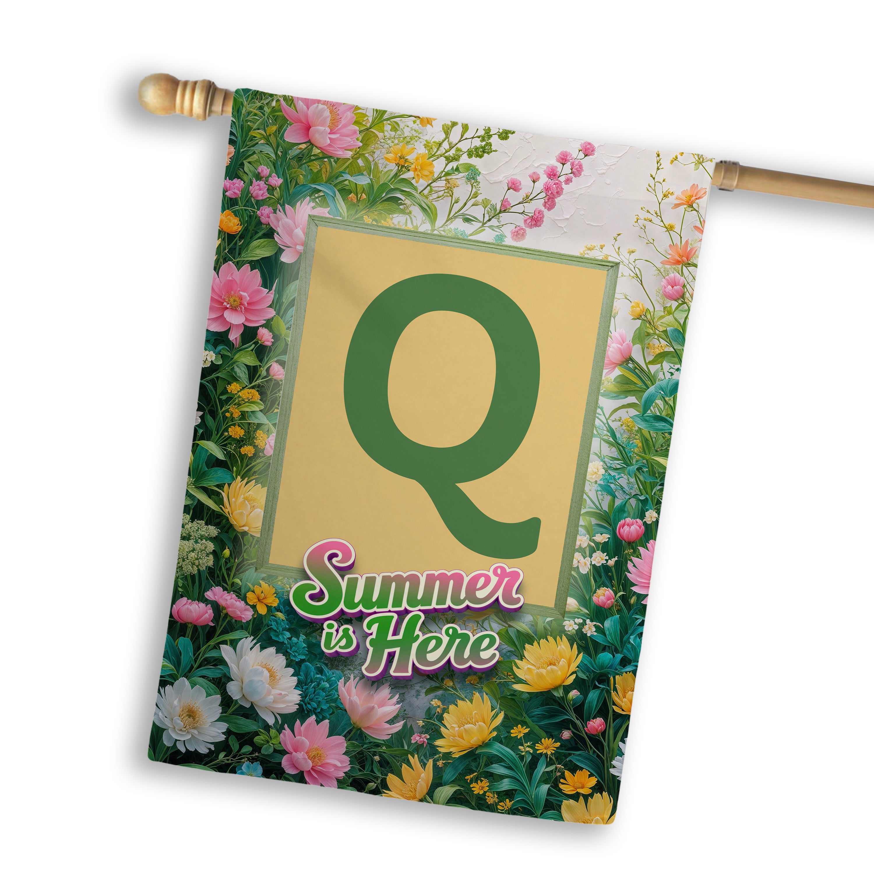 Summer, Summer is Here,  Monogram, House Flag