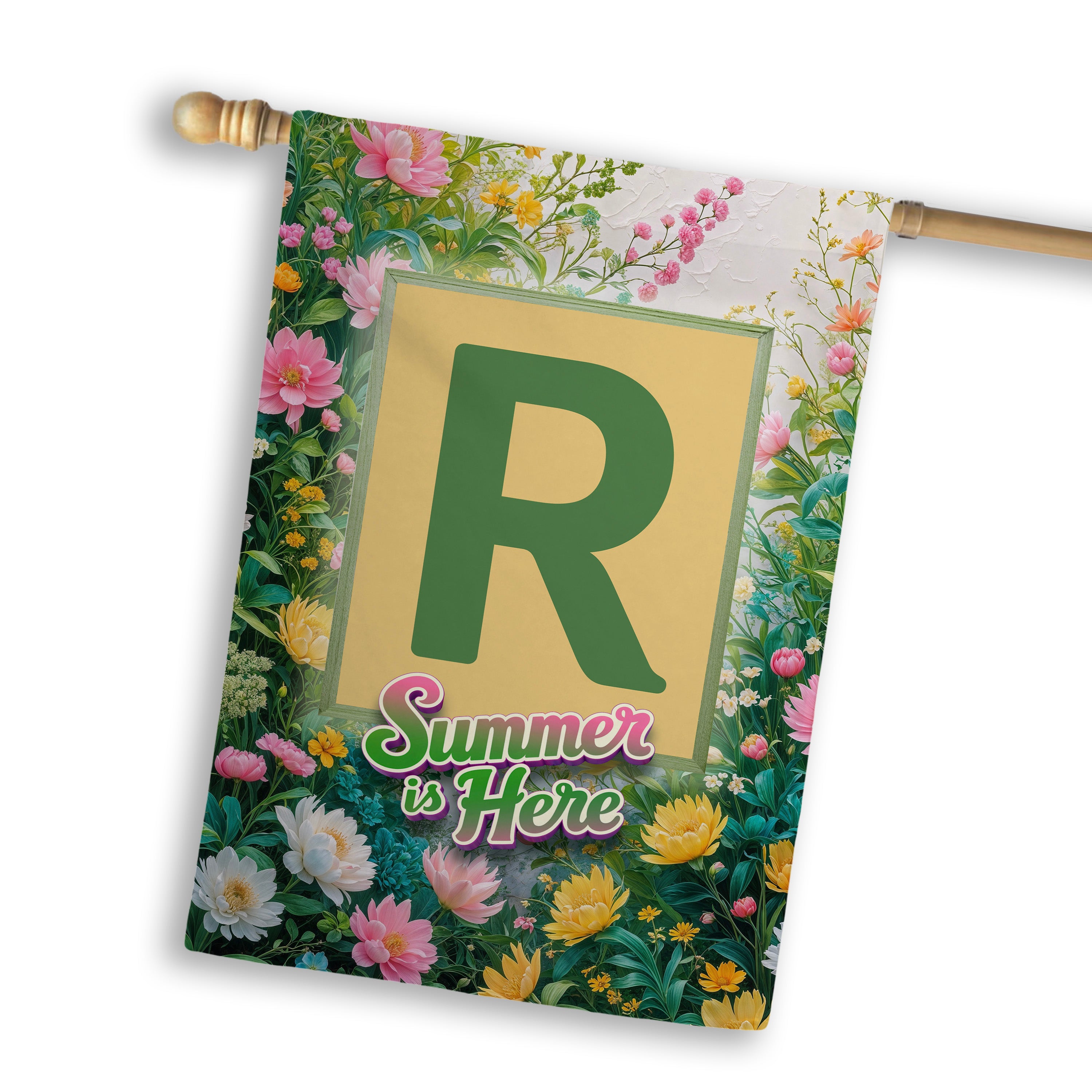 Summer, Summer is Here,  Monogram, House Flag