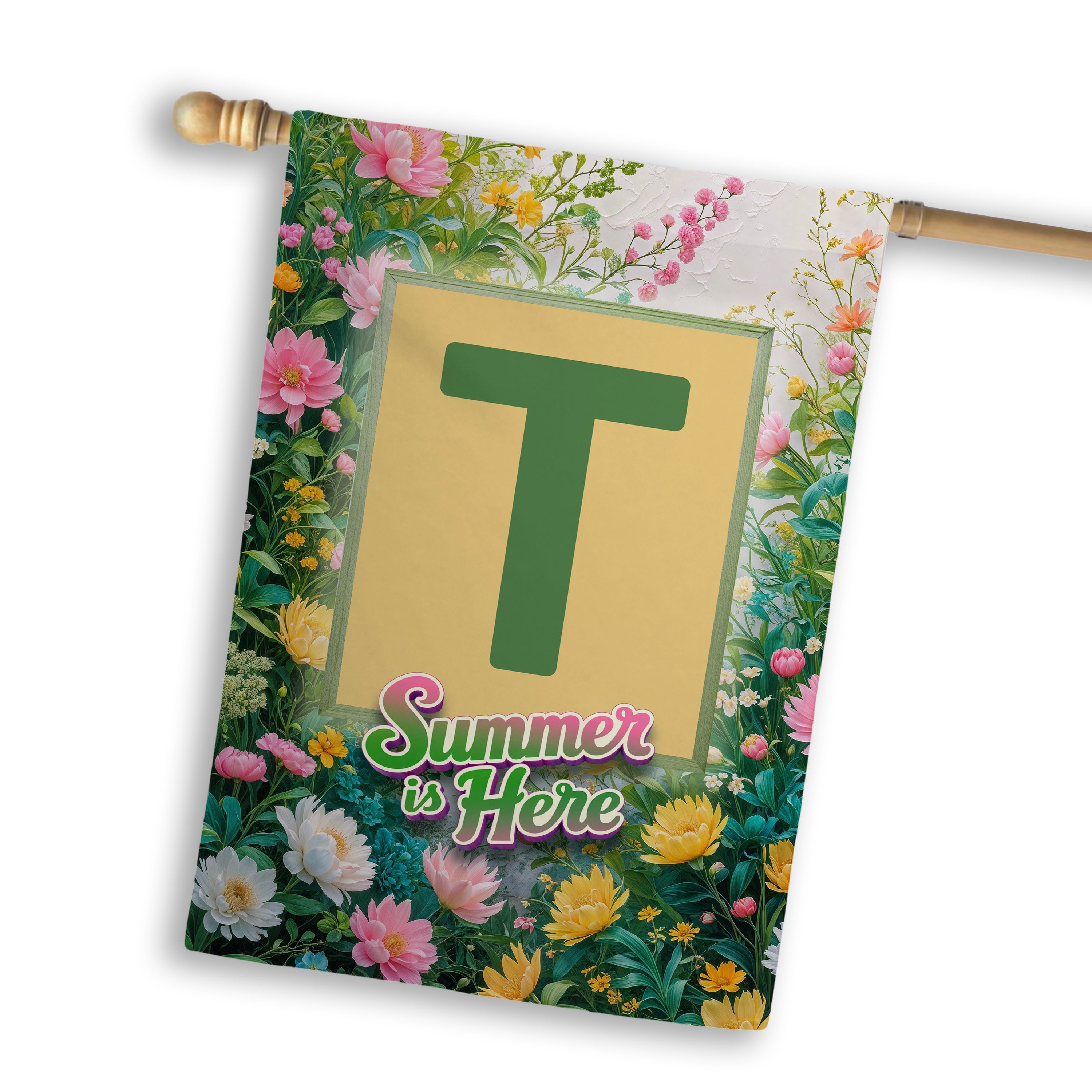 Summer, Summer is Here,  Monogram, House Flag