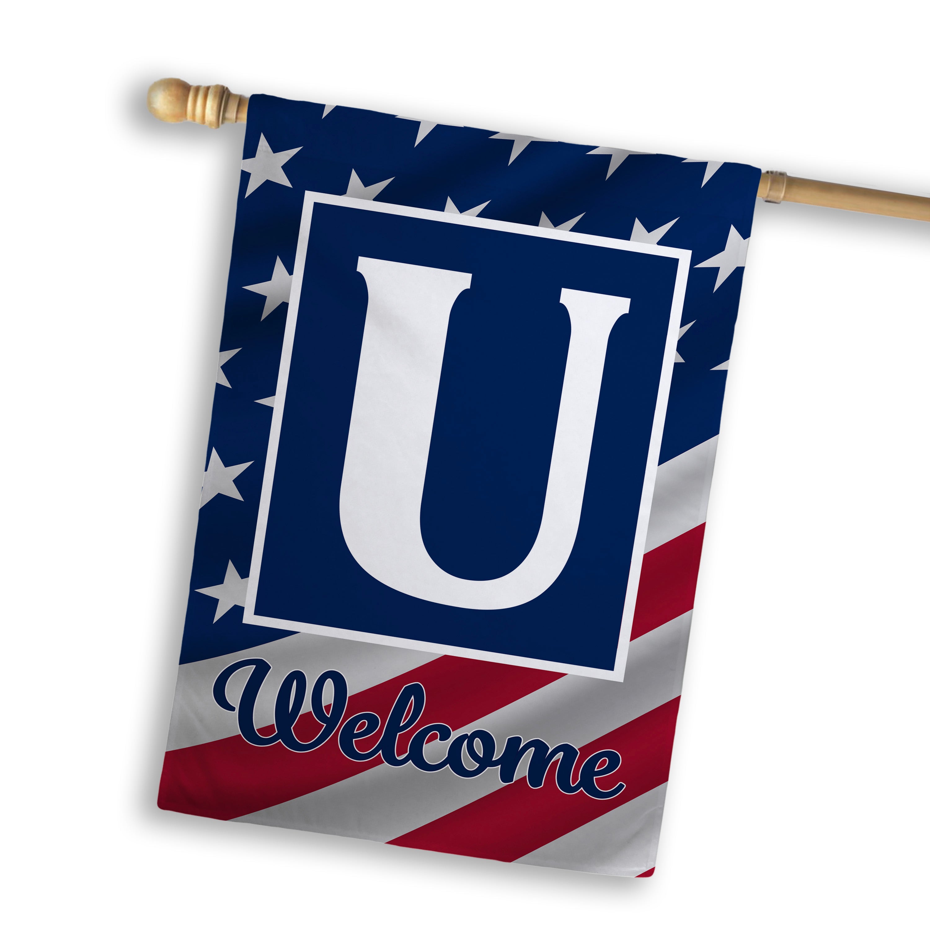 Patriotic, Old Glory,  Monogram, House Flag
