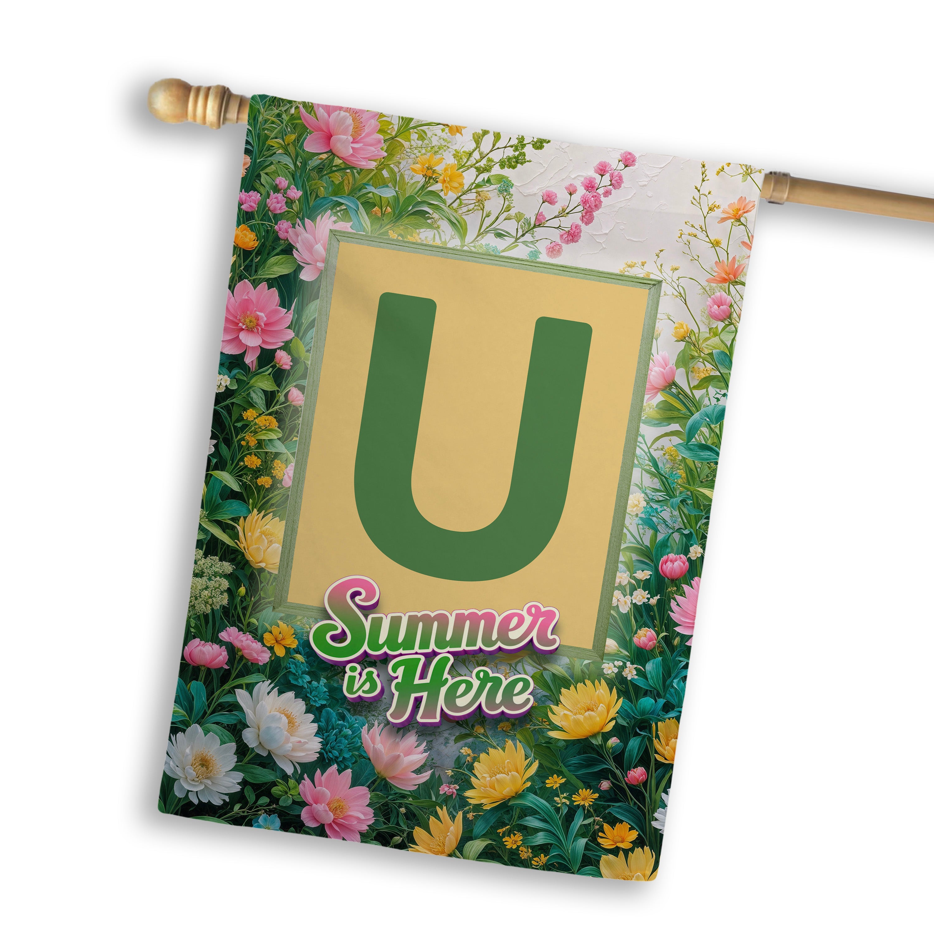 Summer, Summer is Here,  Monogram, House Flag