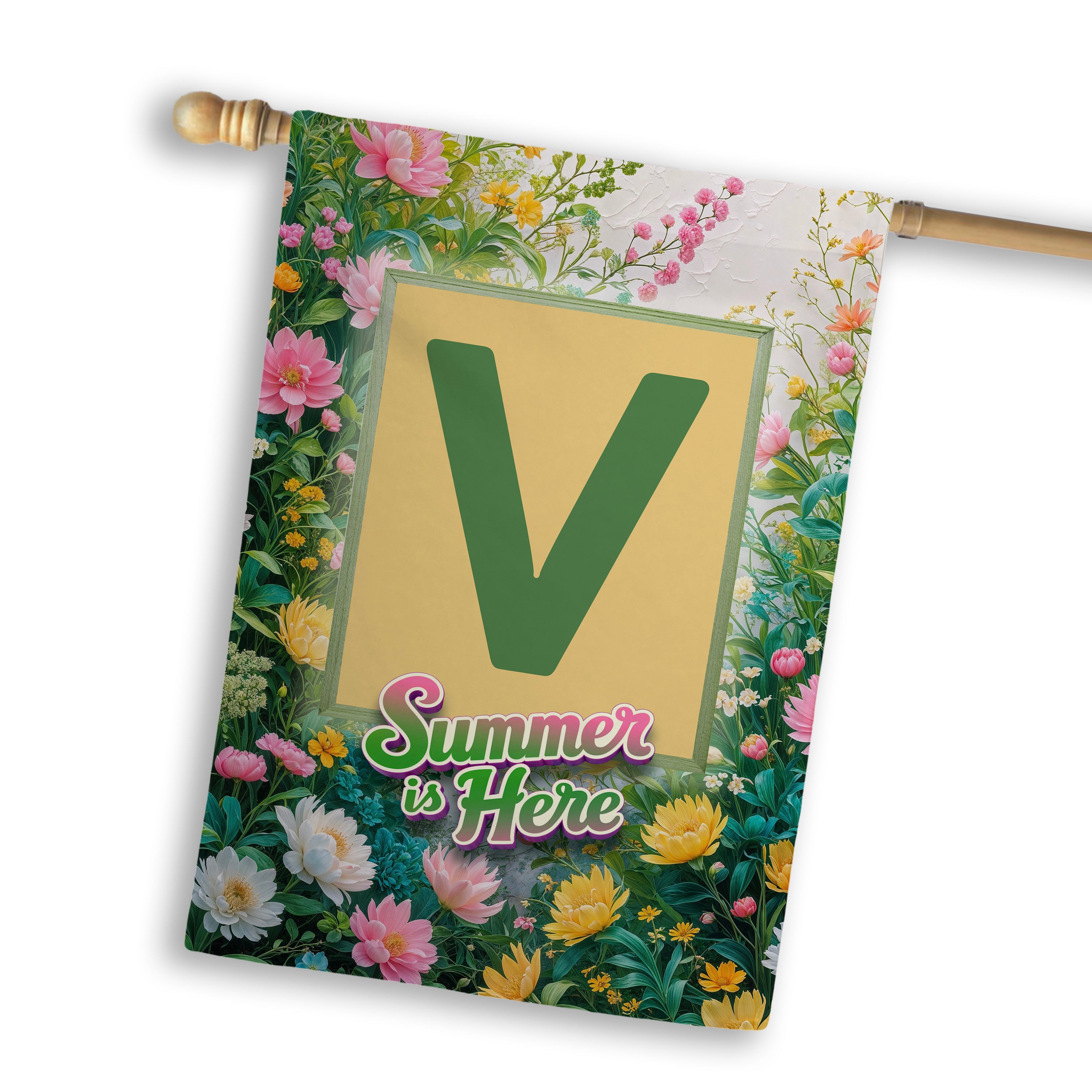 Summer, Summer is Here,  Monogram, House Flag