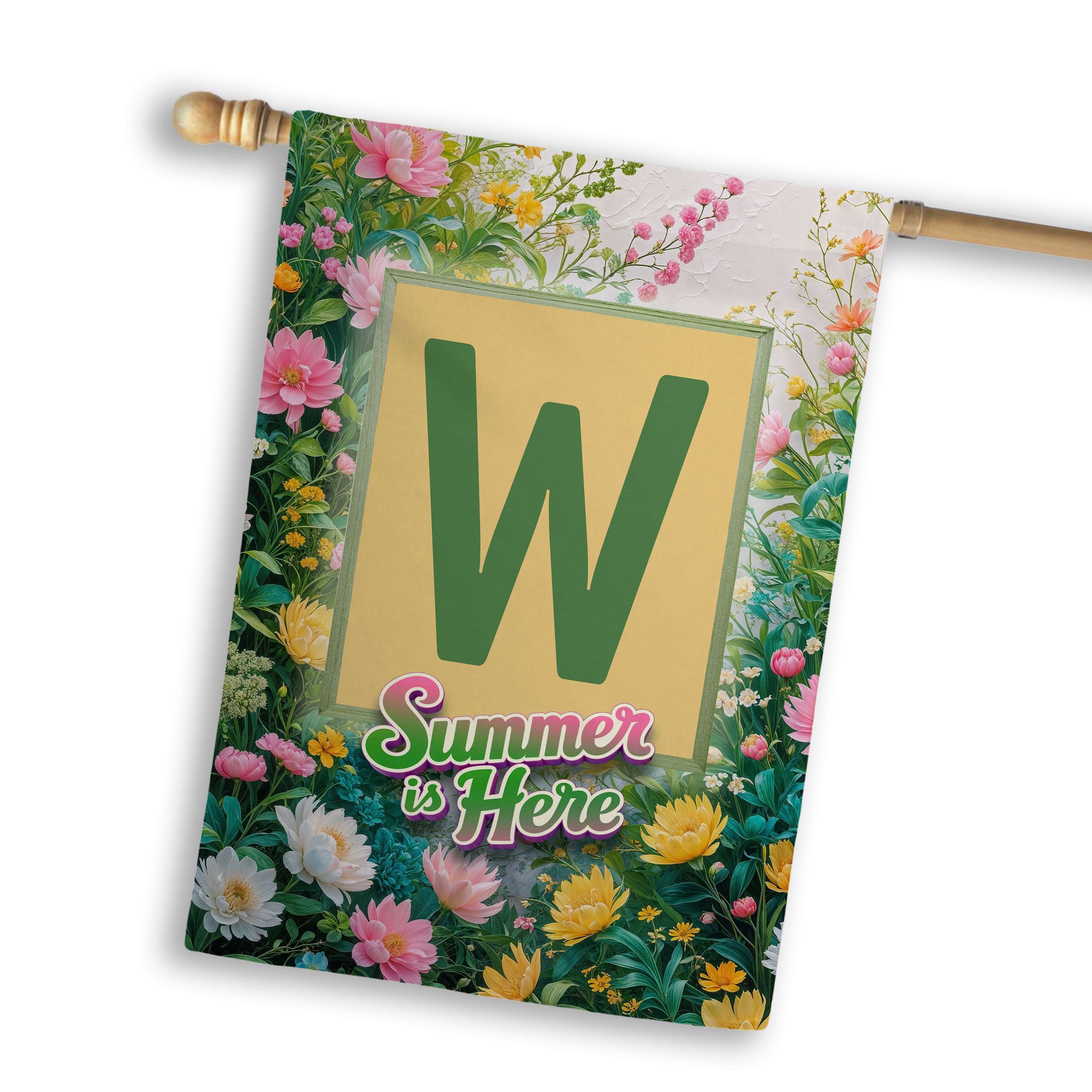 Summer, Summer is Here,  Monogram, House Flag
