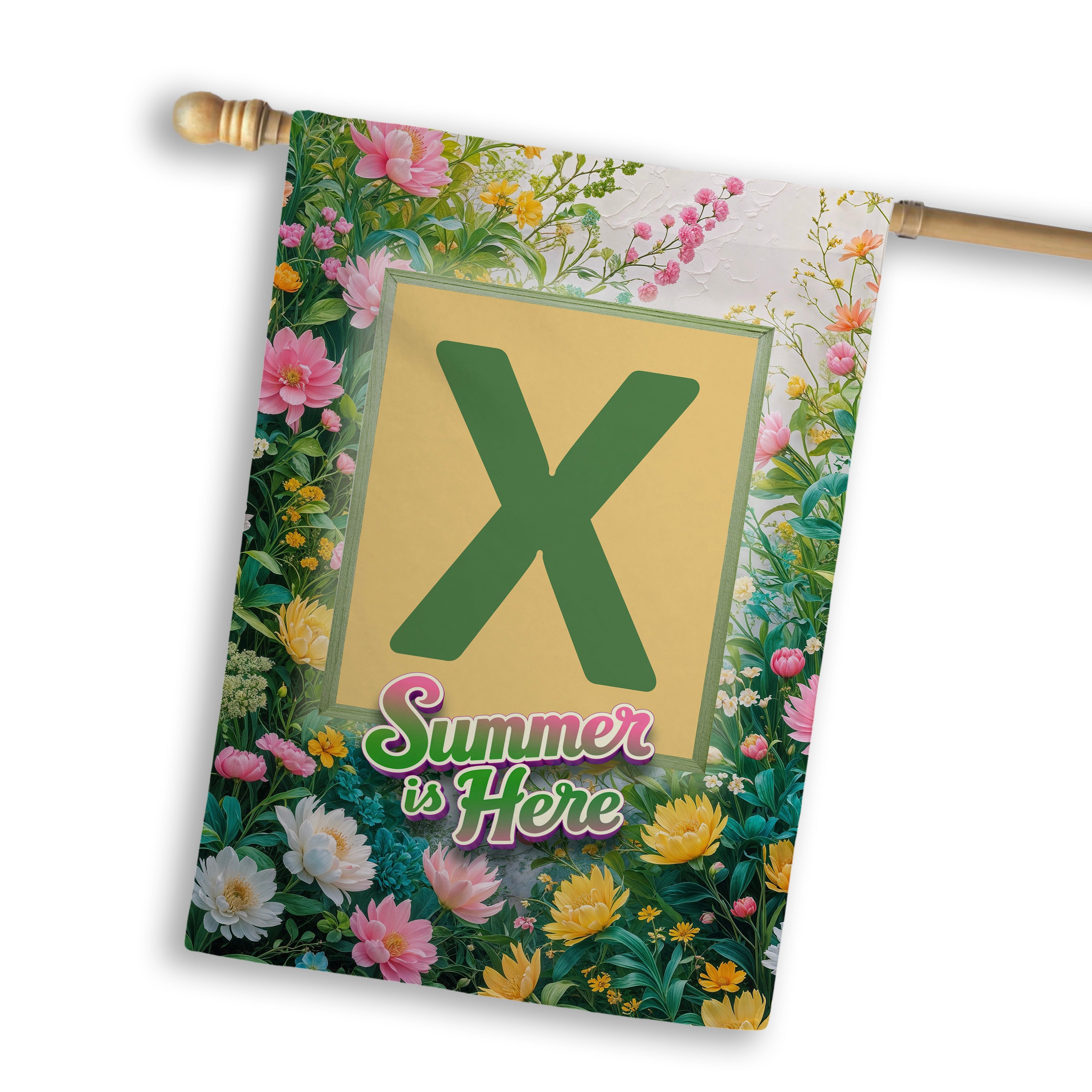 Summer, Summer is Here,  Monogram, House Flag