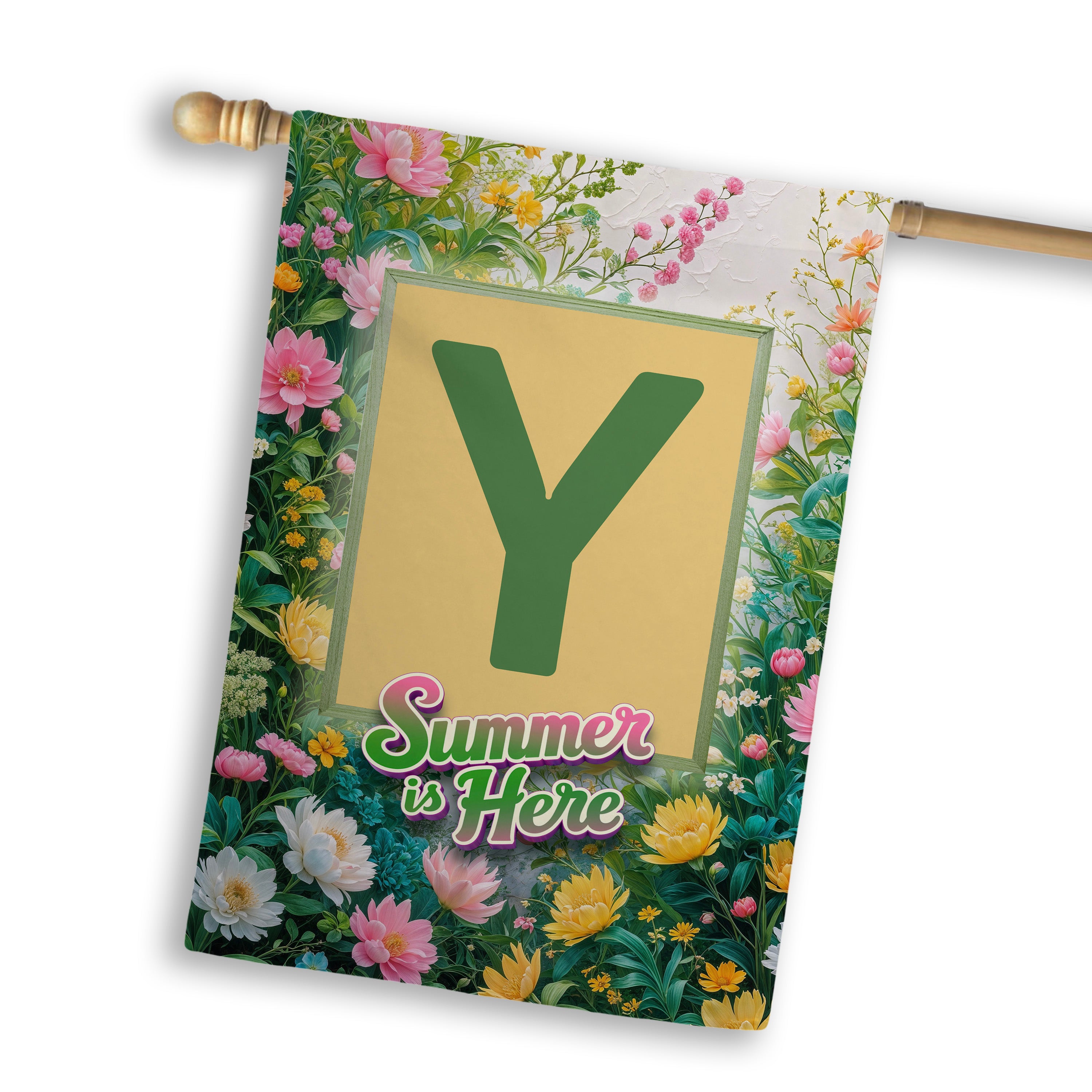 Summer, Summer is Here,  Monogram, House Flag