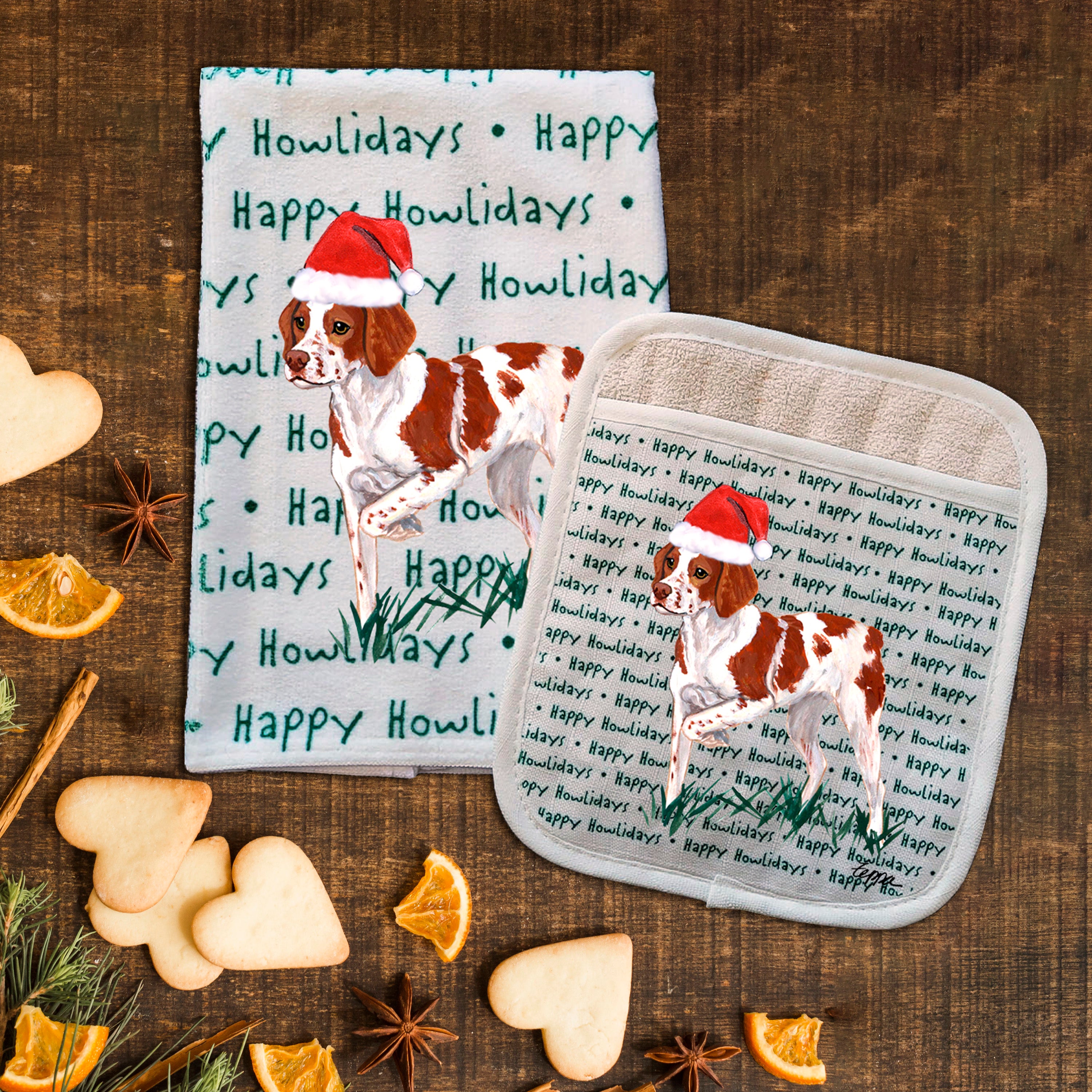 Brittany Christmas Kitchen Textiles Set