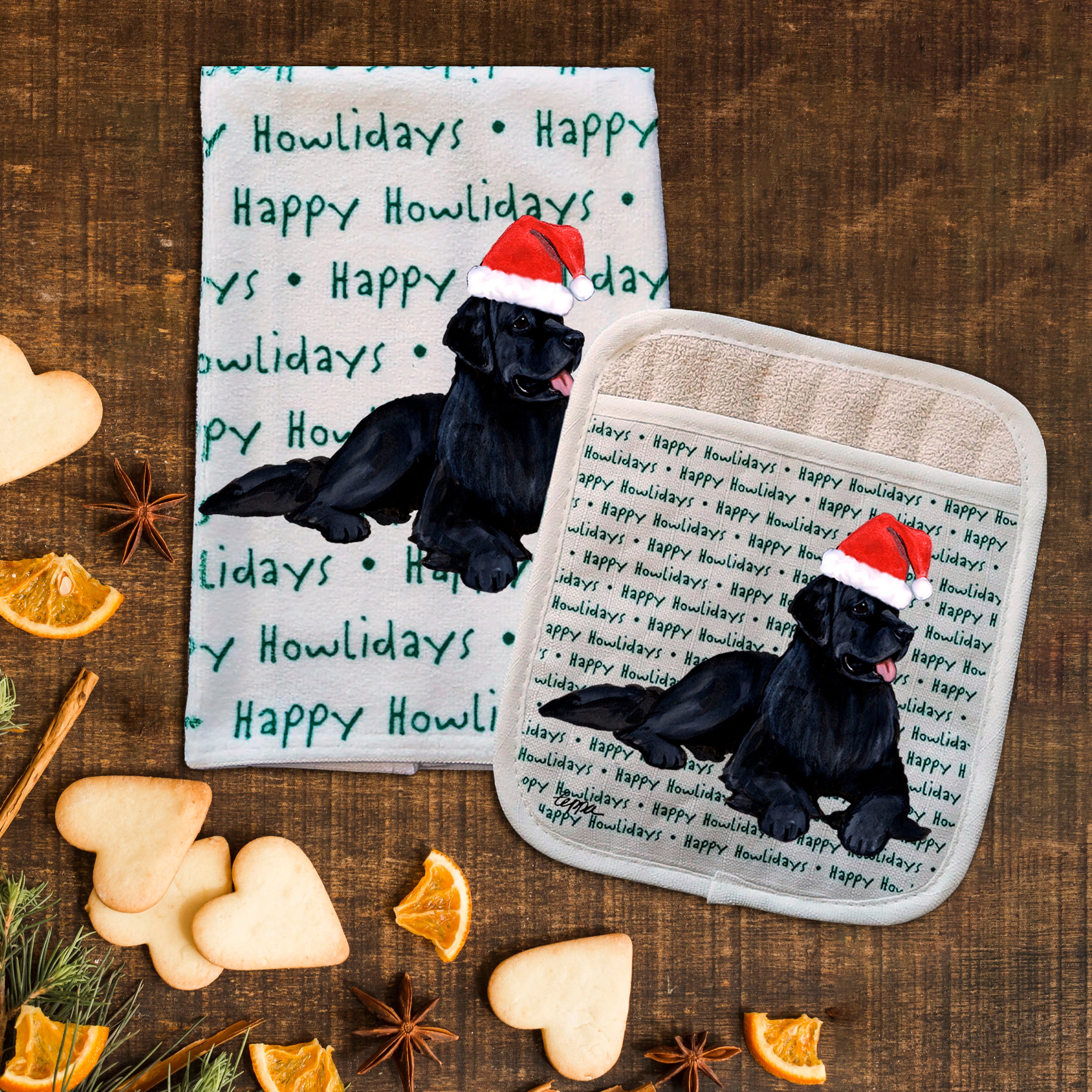 Newfoundland Christmas Kitchen Textiles Set