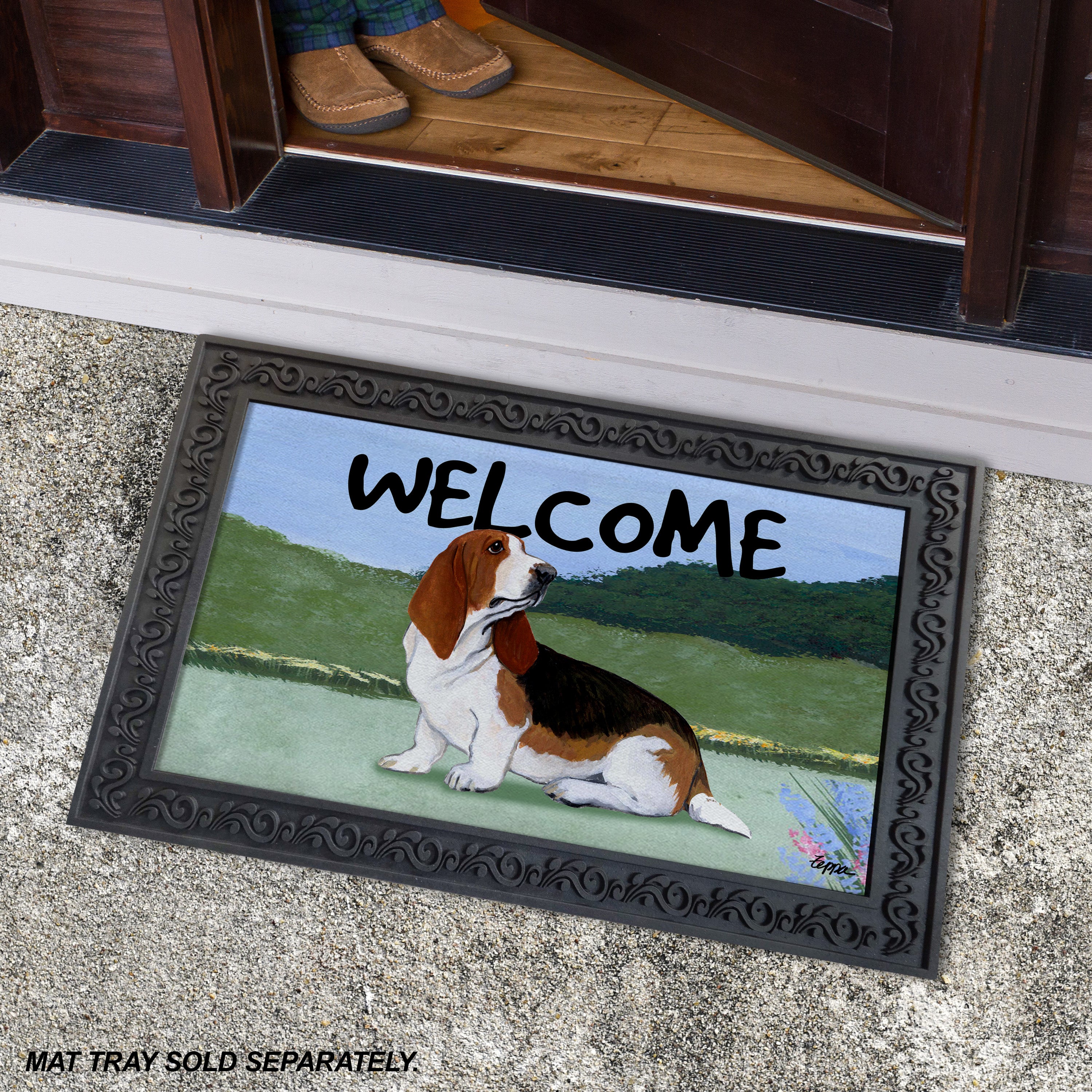 Basset Hound      Welcome Mat