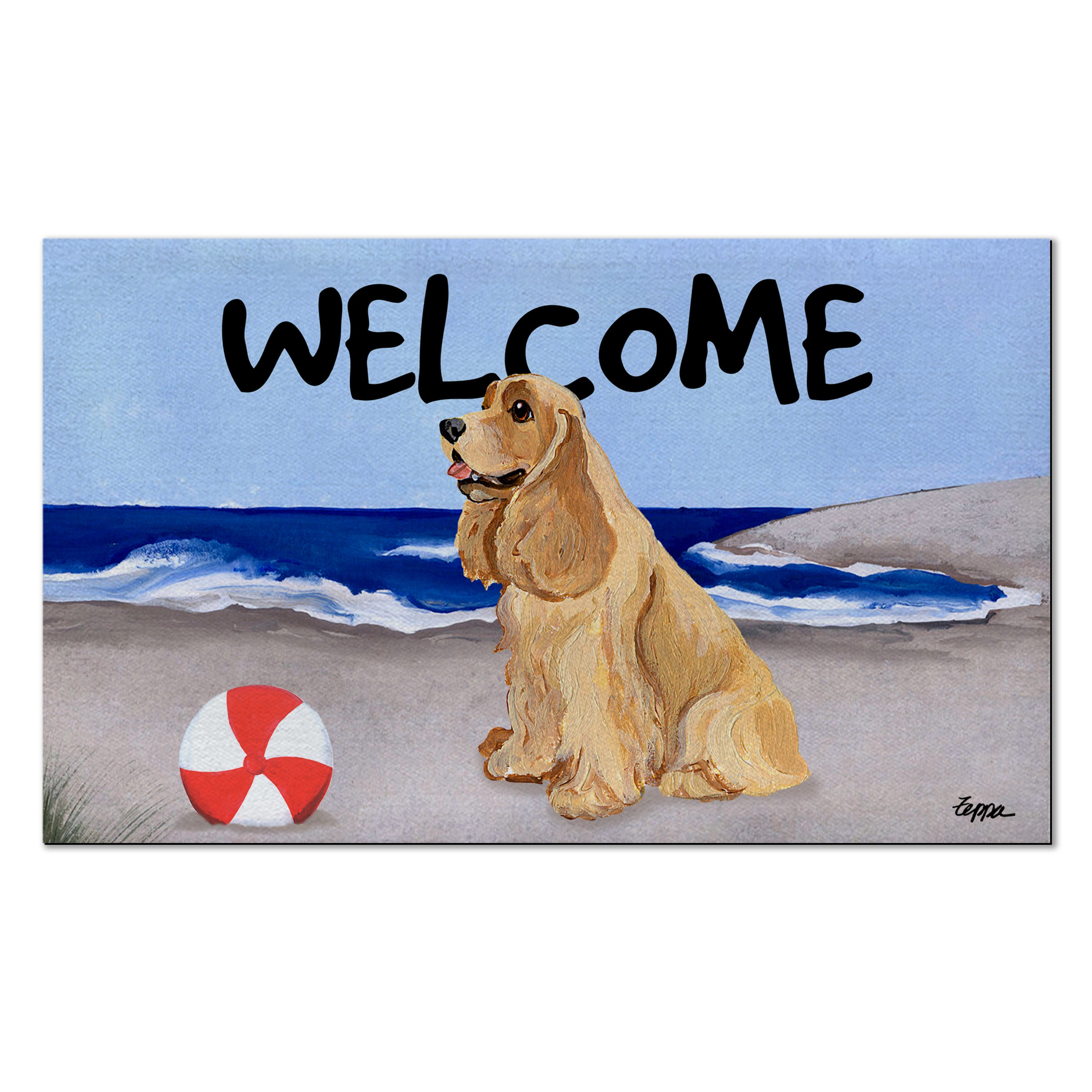 American Cocker Spaniel Welcome Mat