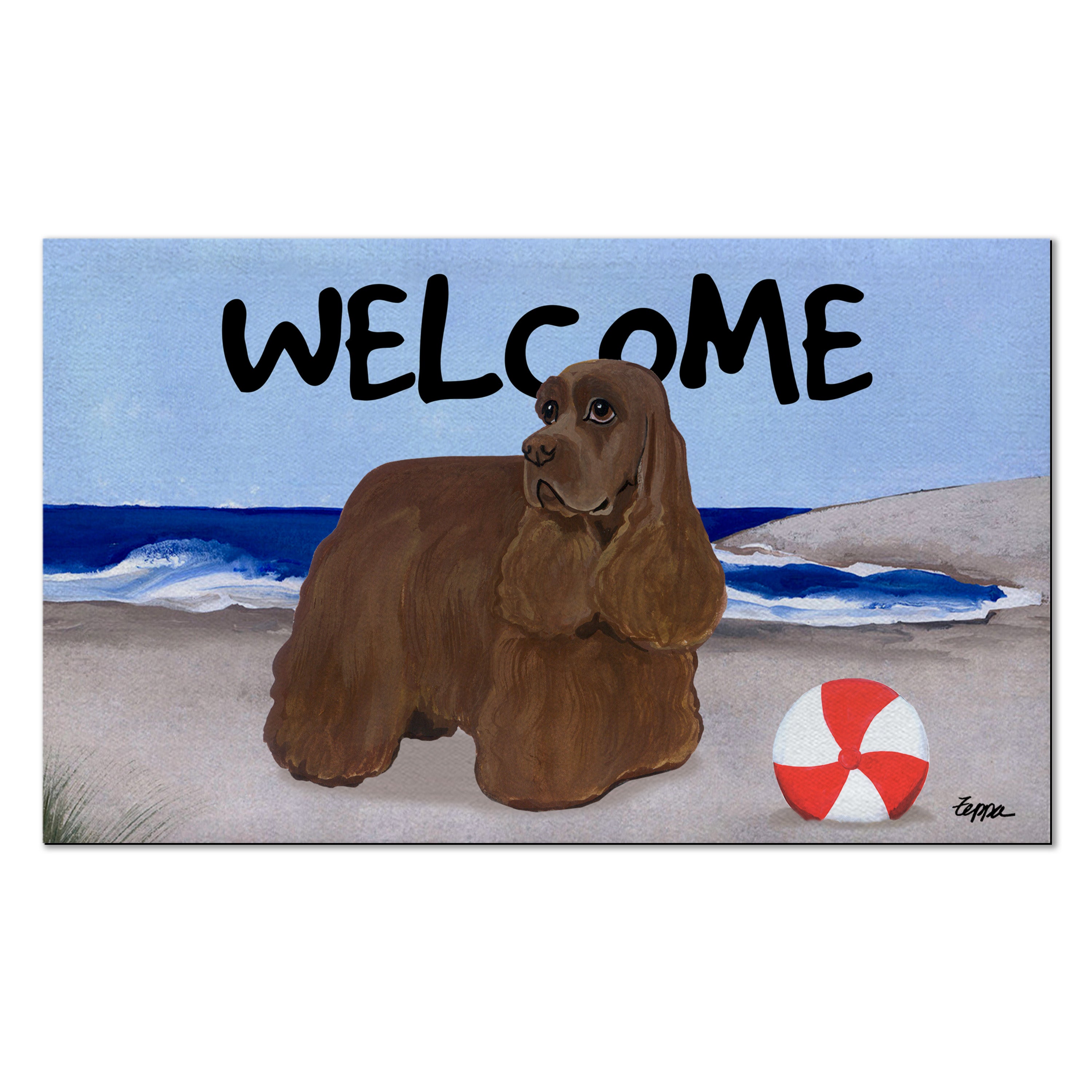American Cocker Spaniel Welcome Mat