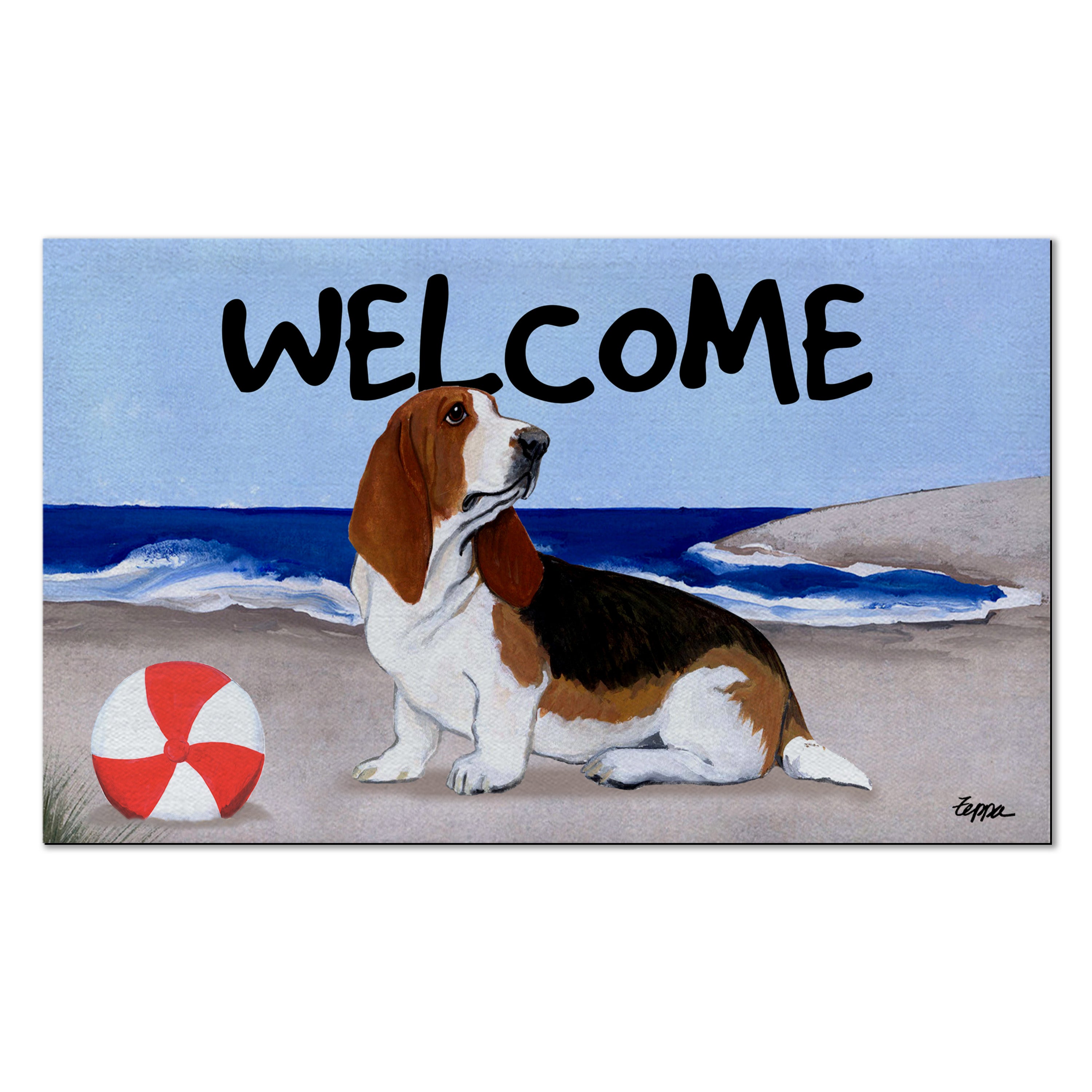 Basset Hound      Welcome Mat