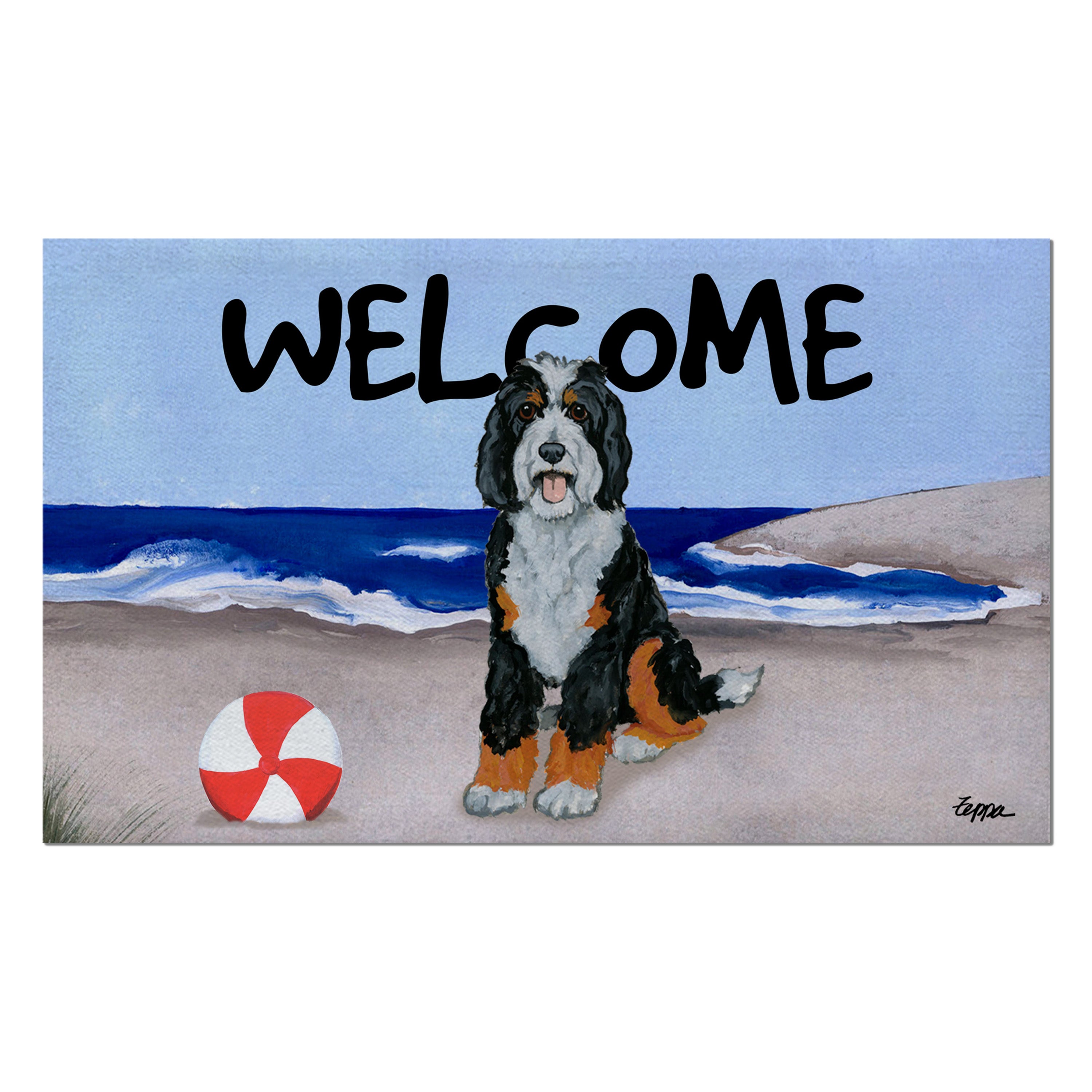 Bernedoodle Welcome Mat
